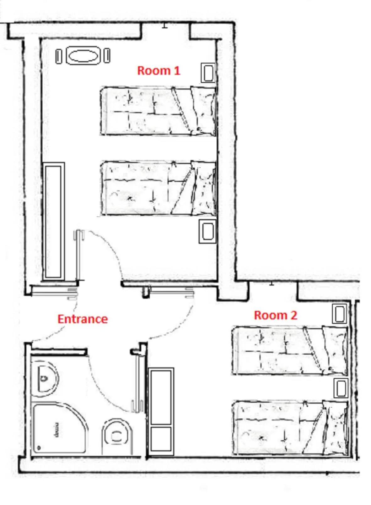 Bedroom in Garden Belvedere B&B