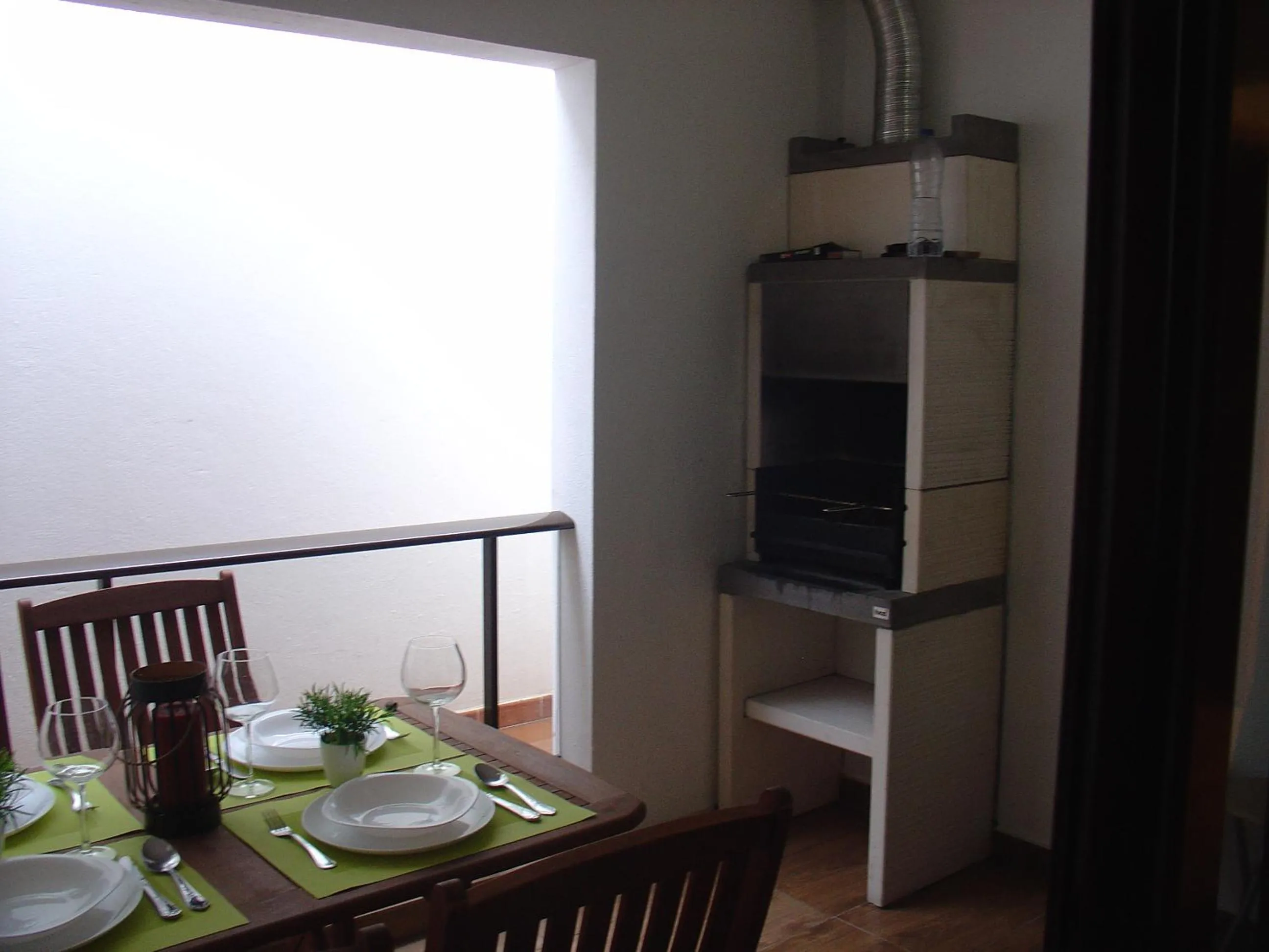 BBQ facilities in Apartamento Sol e Mar