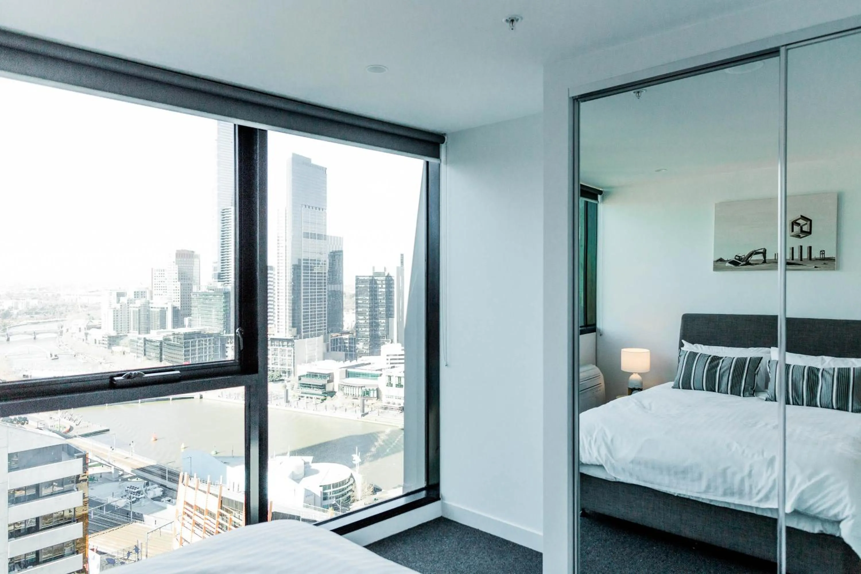 Decorative detail, Bed in The Canvas Apartment Hotel