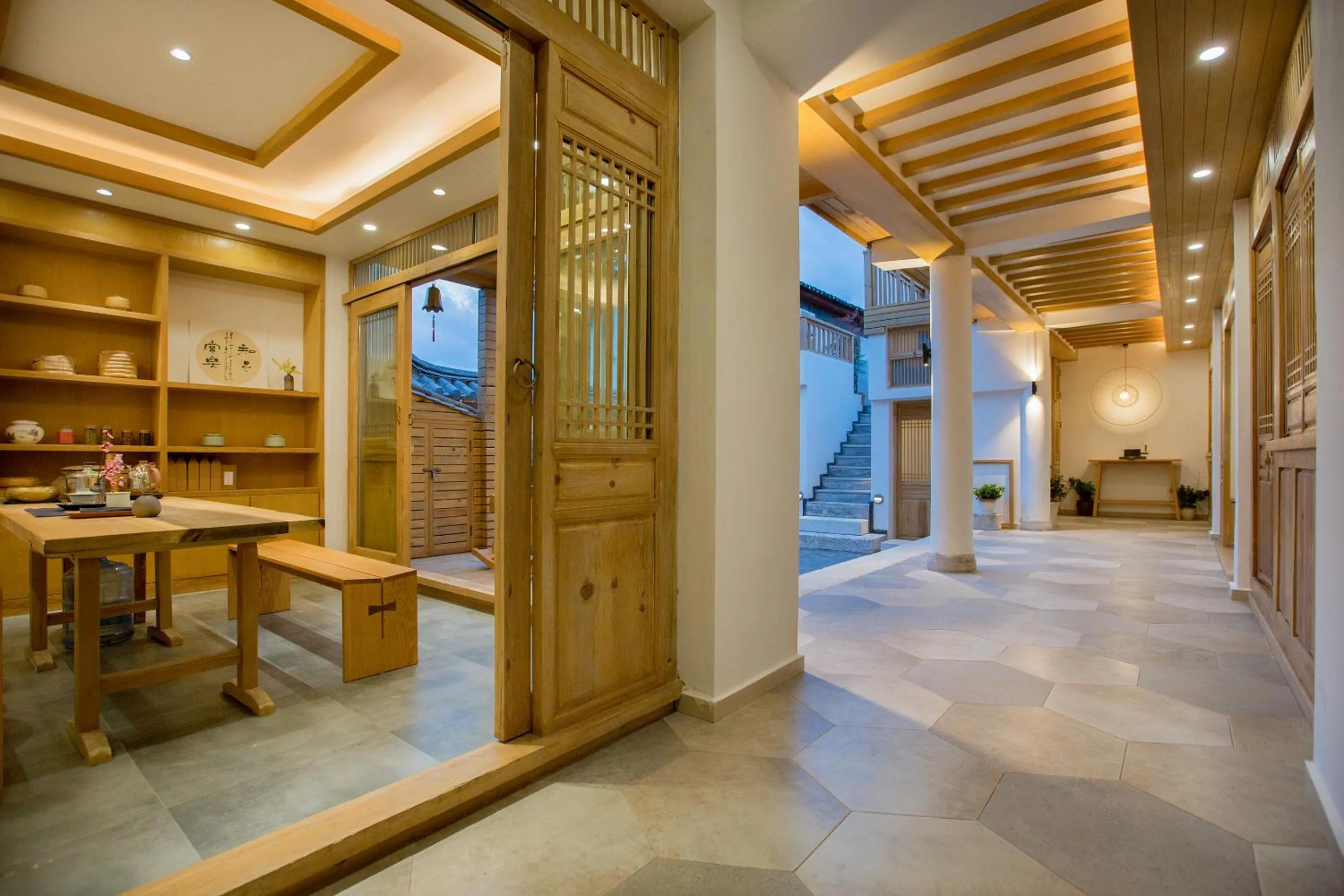 Lobby or reception in Jianshe Inn