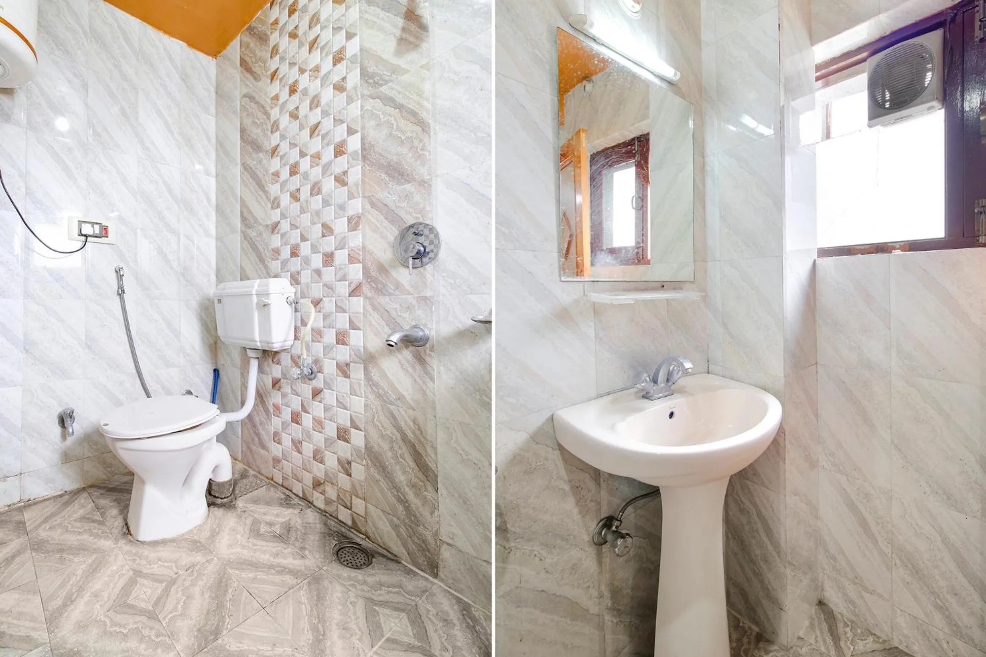 Bathroom in FabHotel Grand Comforts - Near Airport