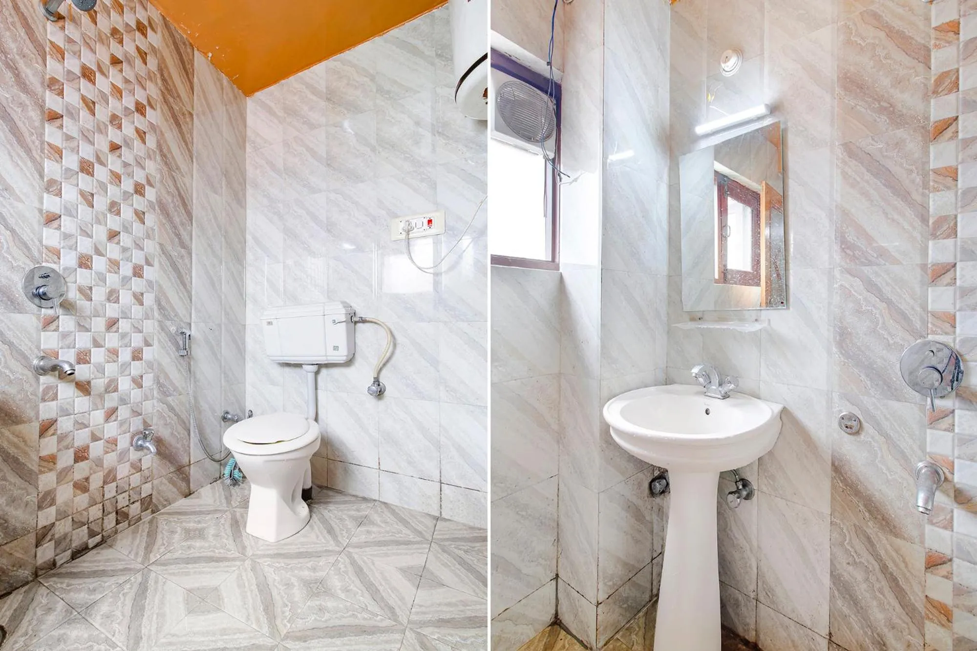 Bathroom in FabHotel Grand Comforts - Near Airport