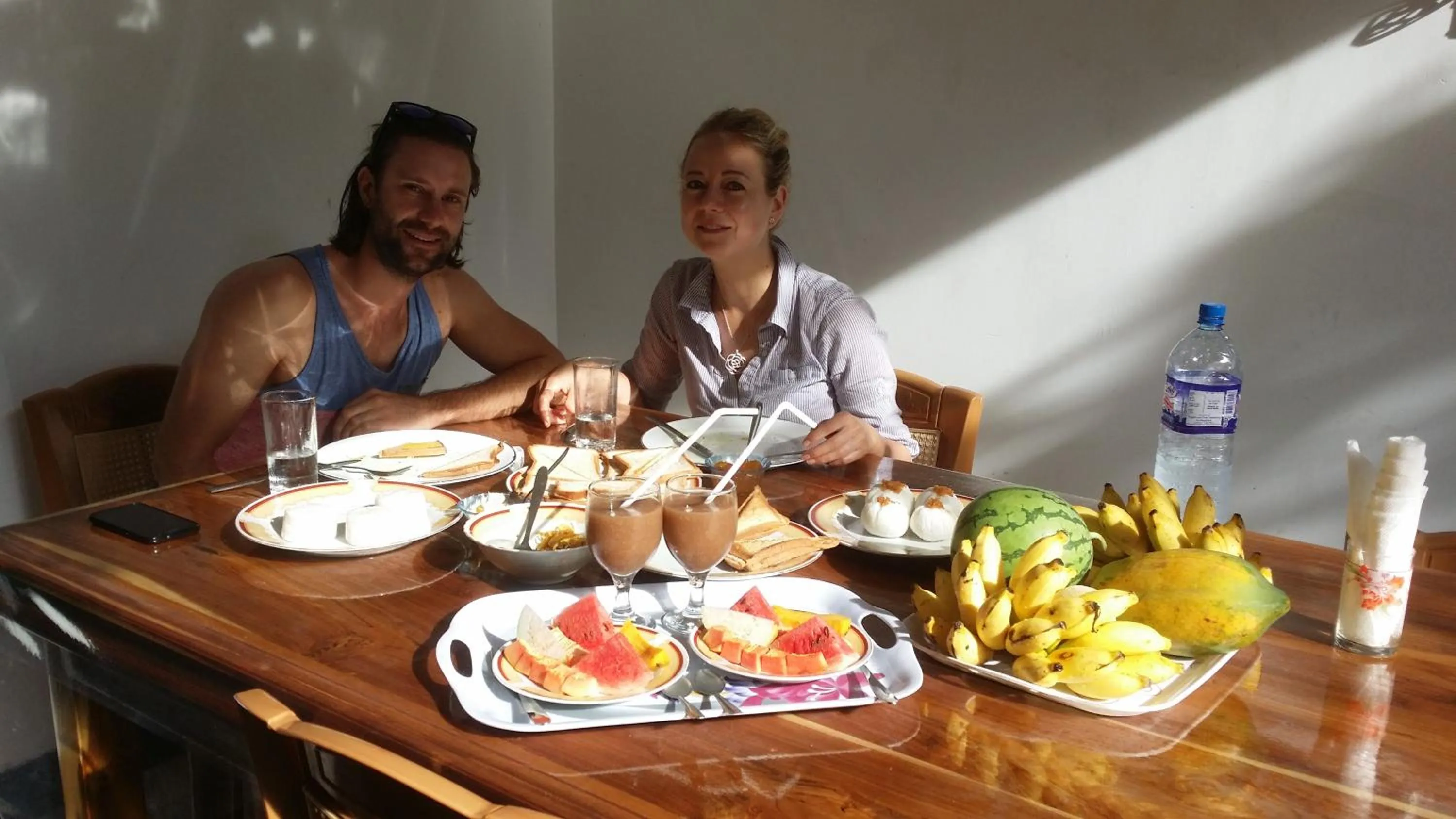 Asian breakfast in Rich Resort & Restaurant