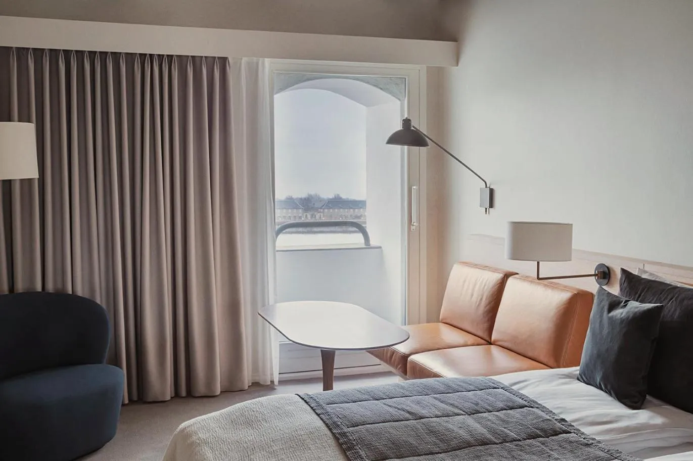 Bed in Copenhagen Admiral Hotel