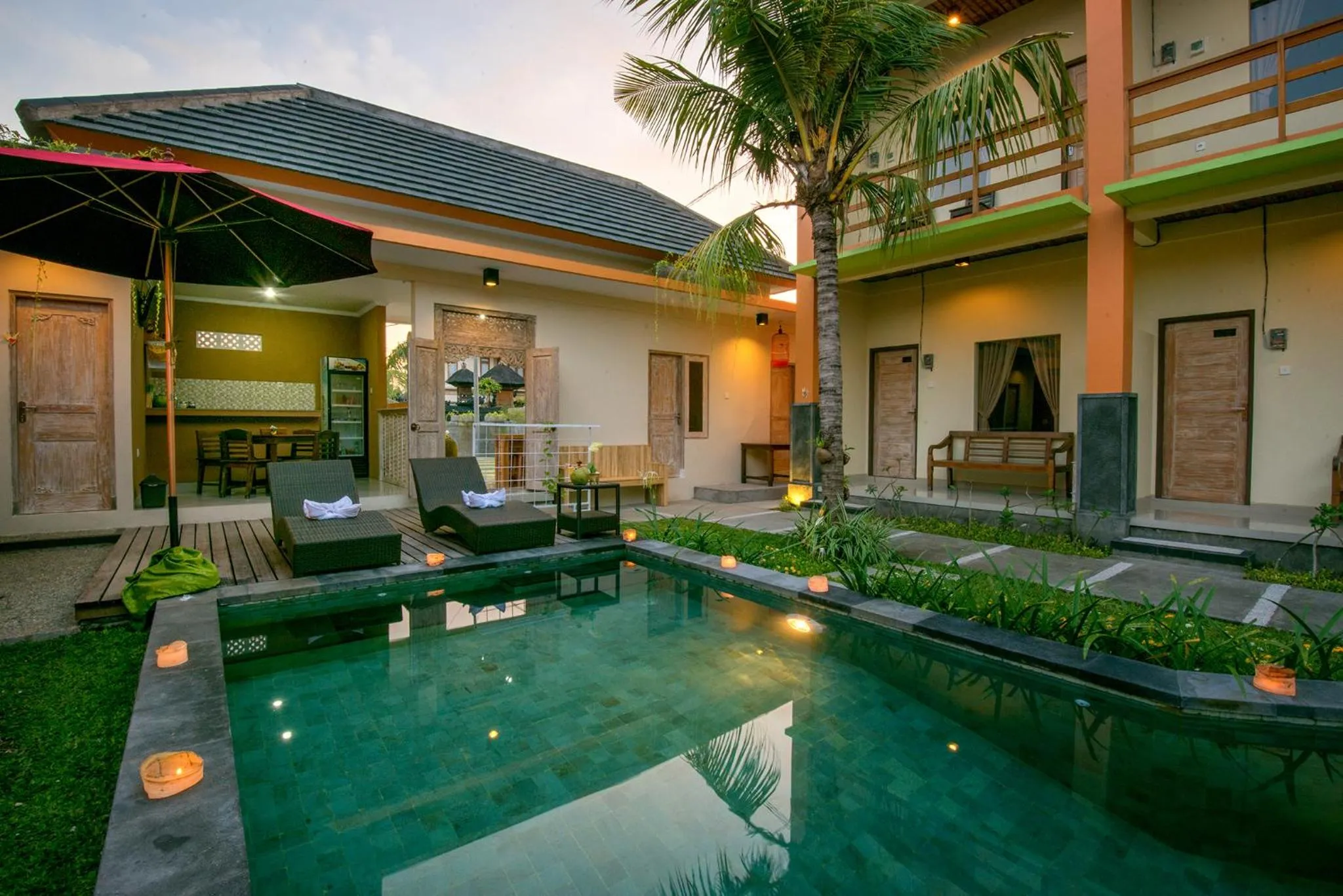 Pool view in The Rani Garden Bed & Breakfast