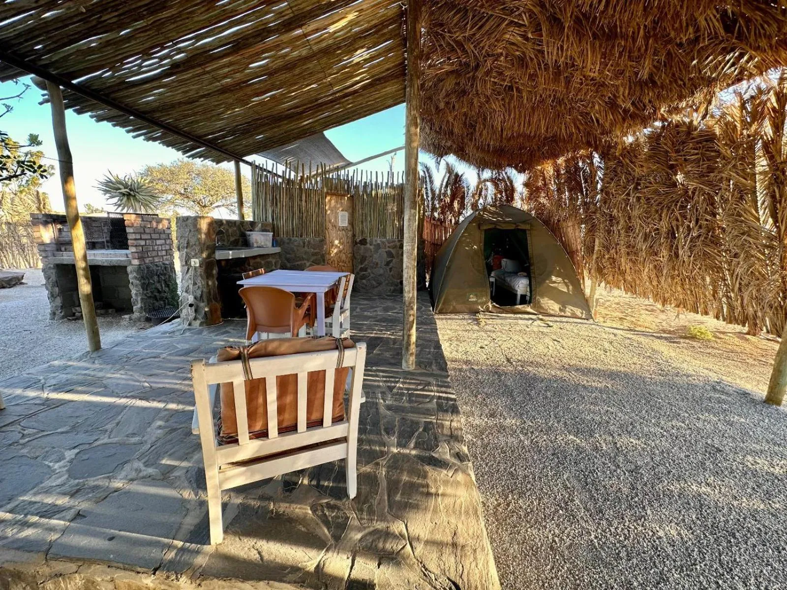 Patio in Daureb Isib Campsite and B&B