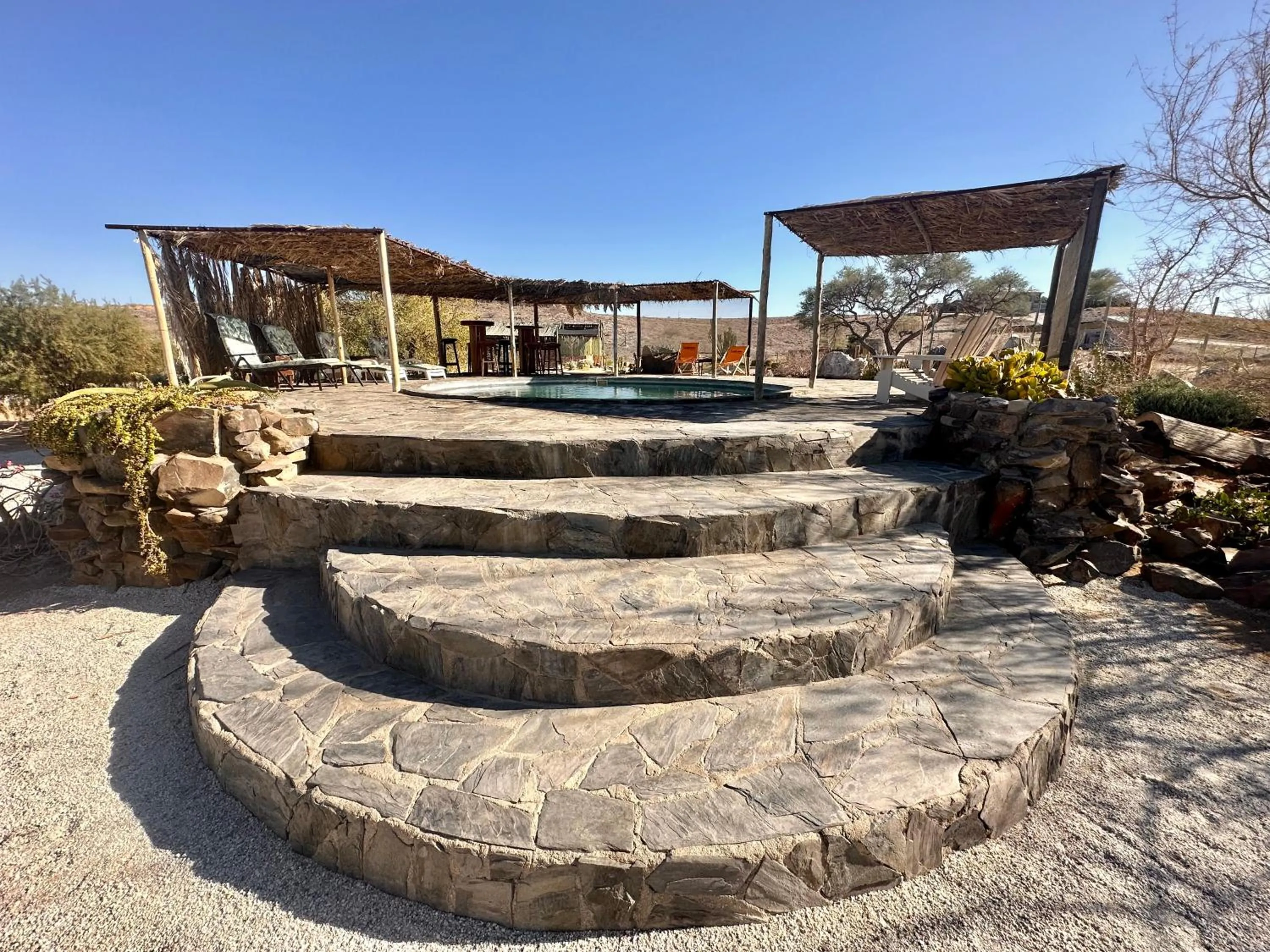 Swimming pool in Daureb Isib Campsite and B&B