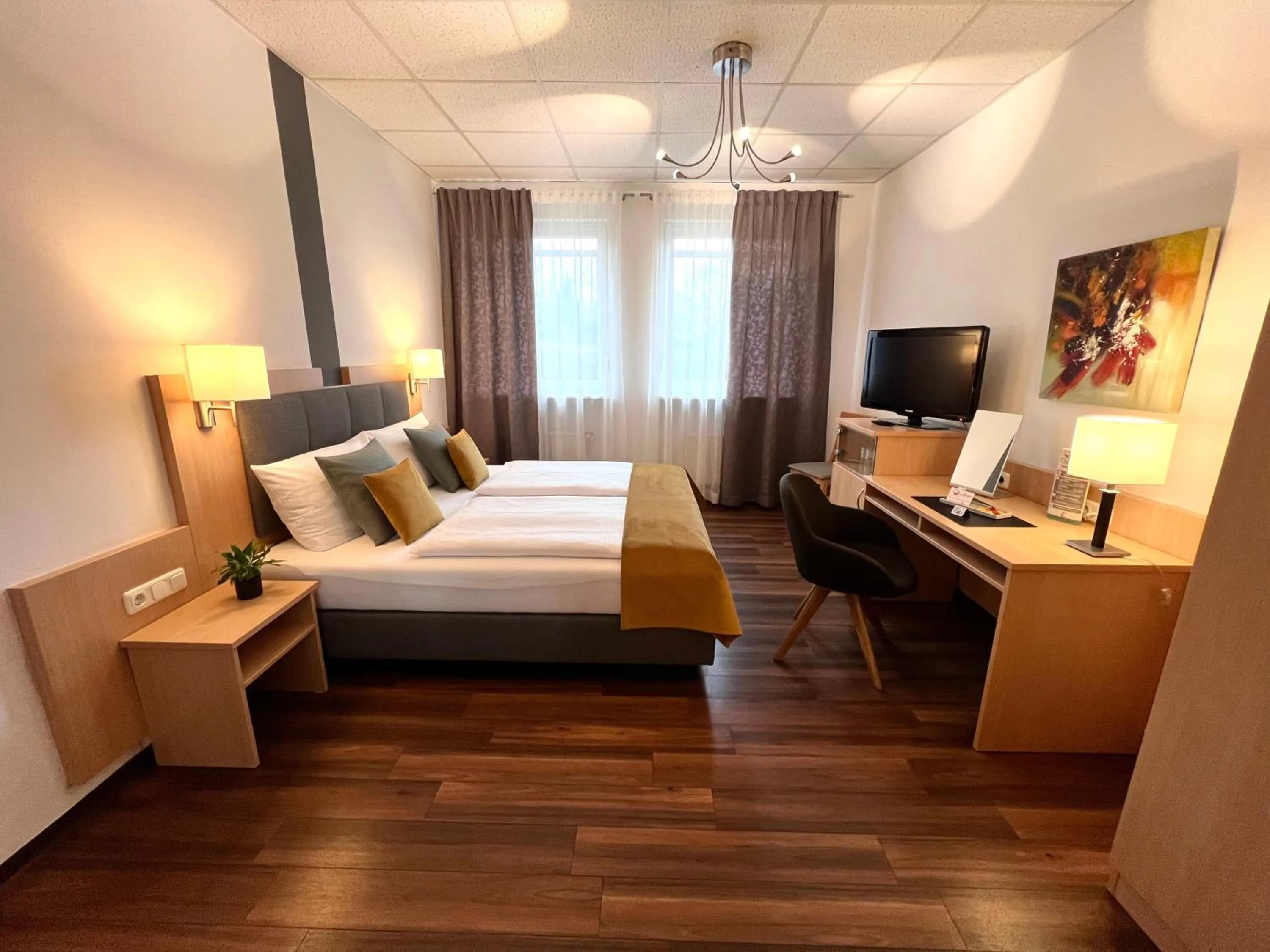 Bed in Hotel Garni am Obsthof Stade - Altes Land