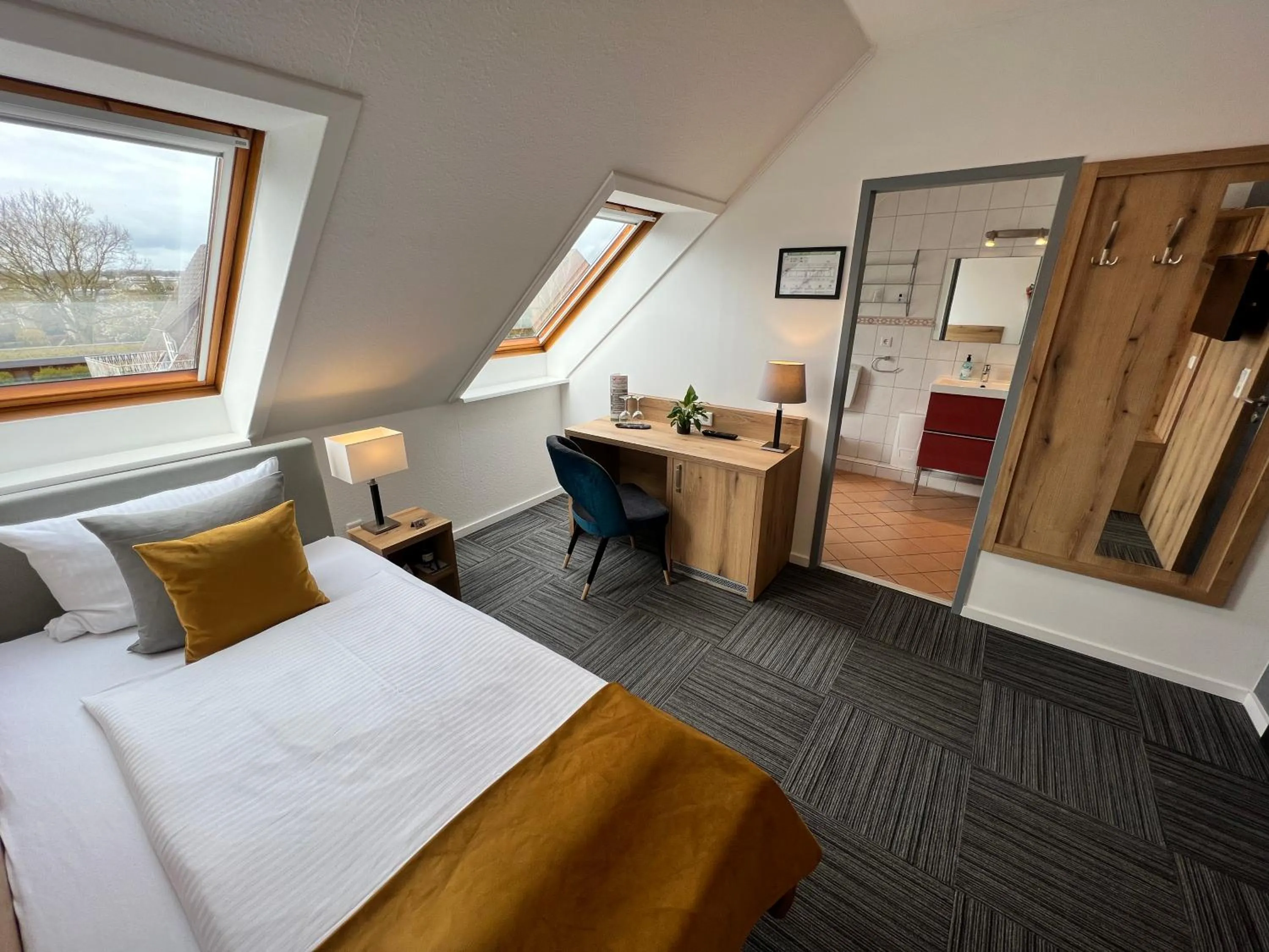 Bed in Hotel Garni am Obsthof Stade - Altes Land