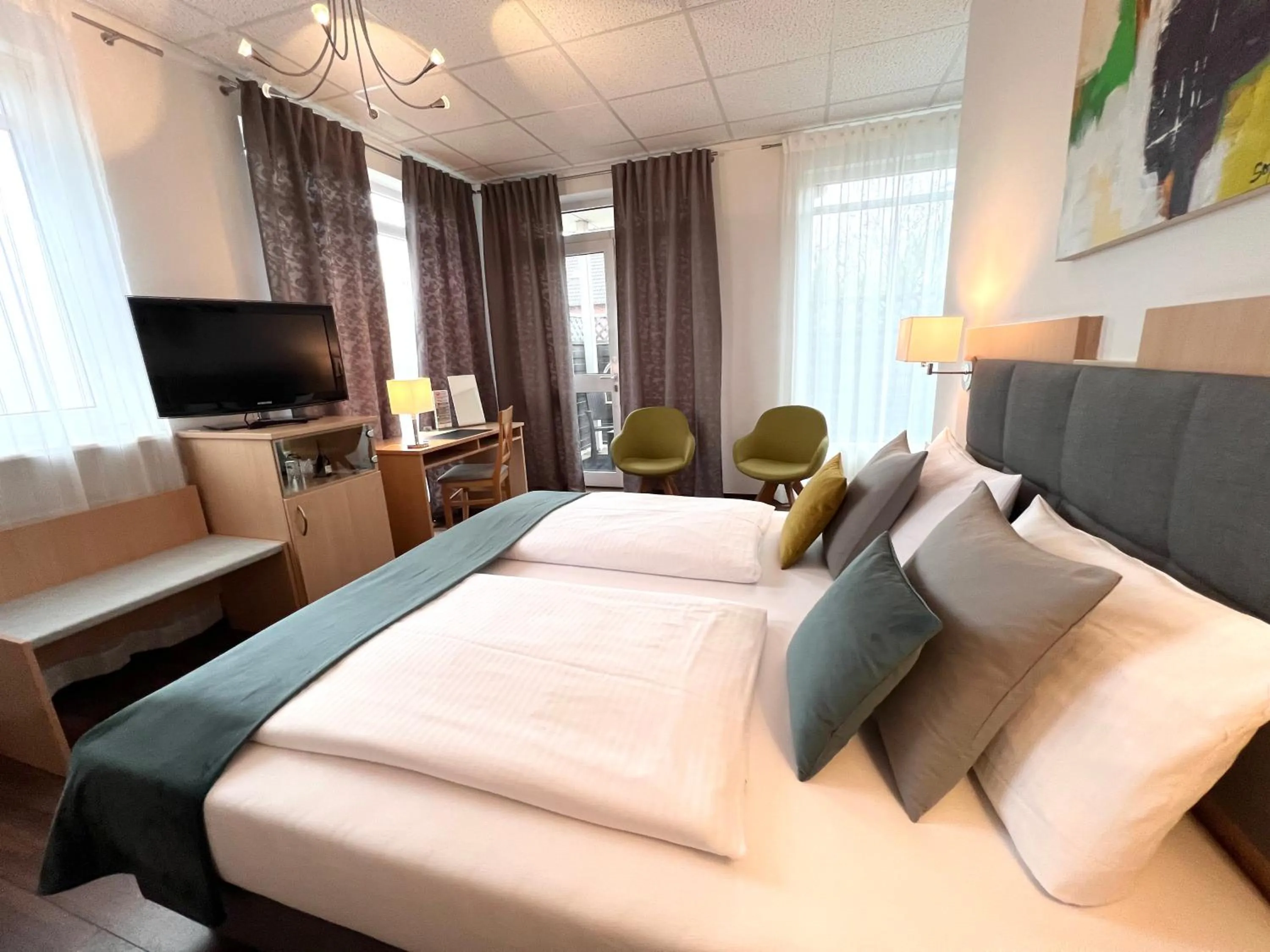 Bed in Hotel Garni am Obsthof Stade - Altes Land