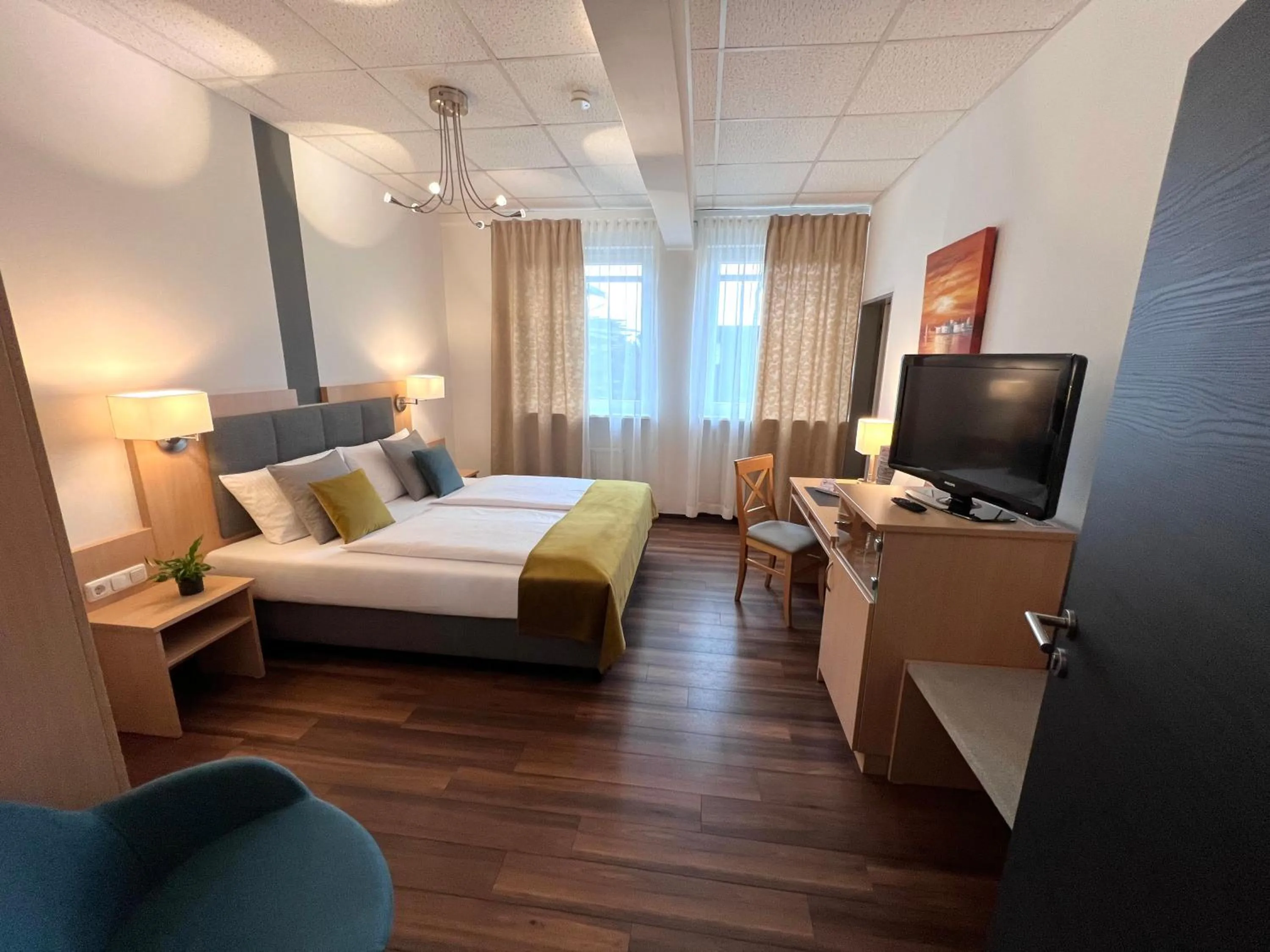 Bed in Hotel Garni am Obsthof Stade - Altes Land