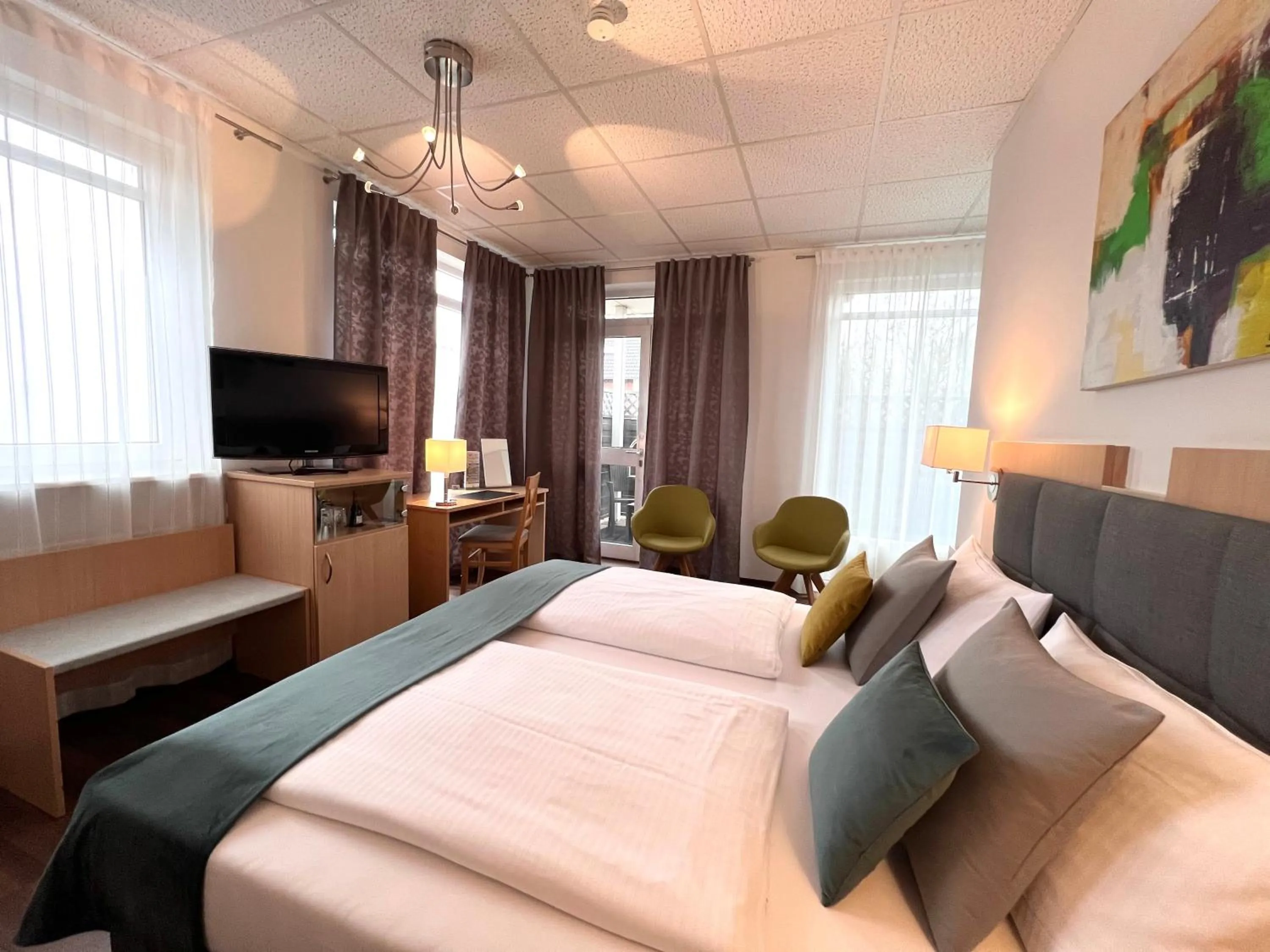 Bed in Hotel Garni am Obsthof Stade - Altes Land