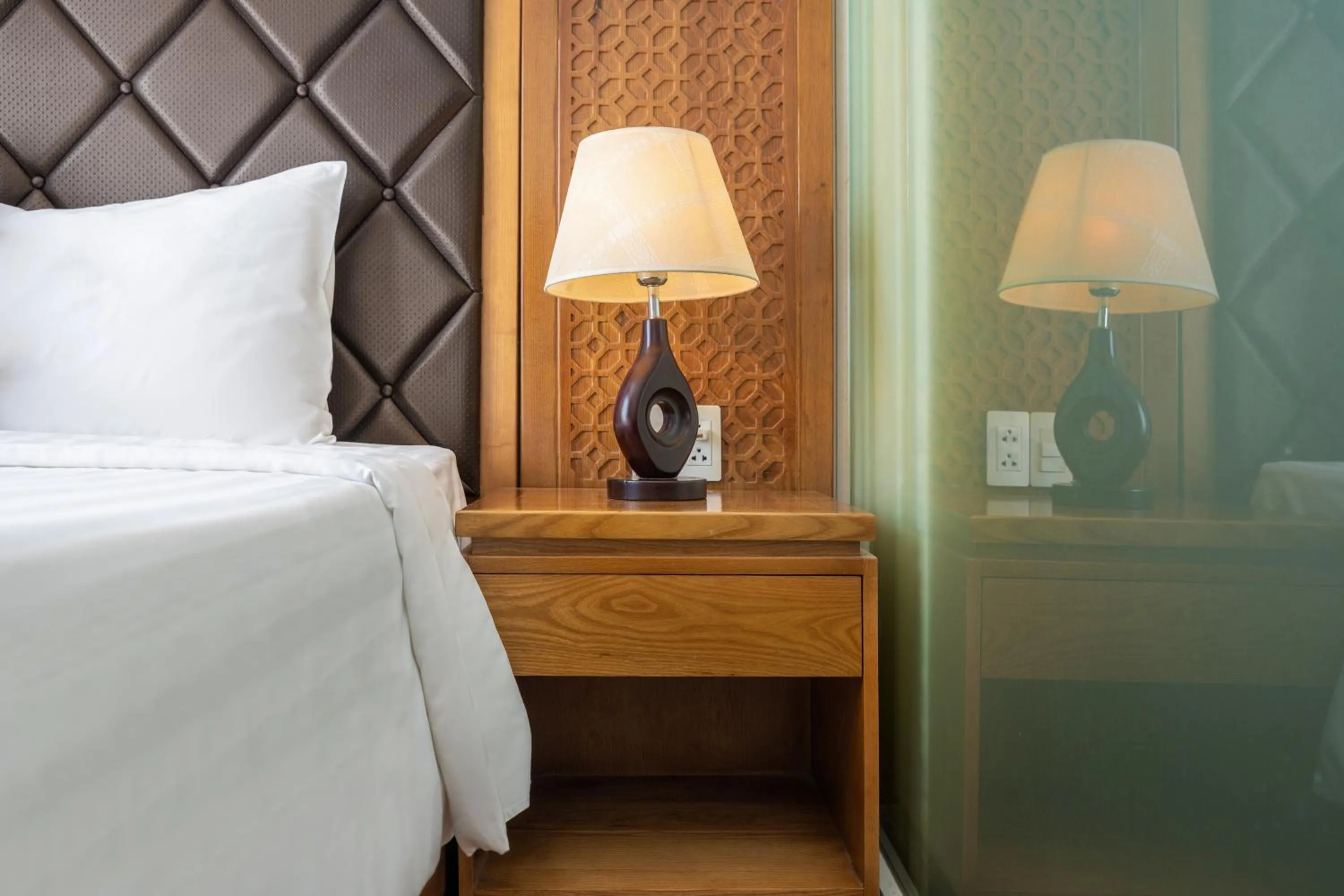 Decorative detail, Bed in Bliss Luxury Hotel