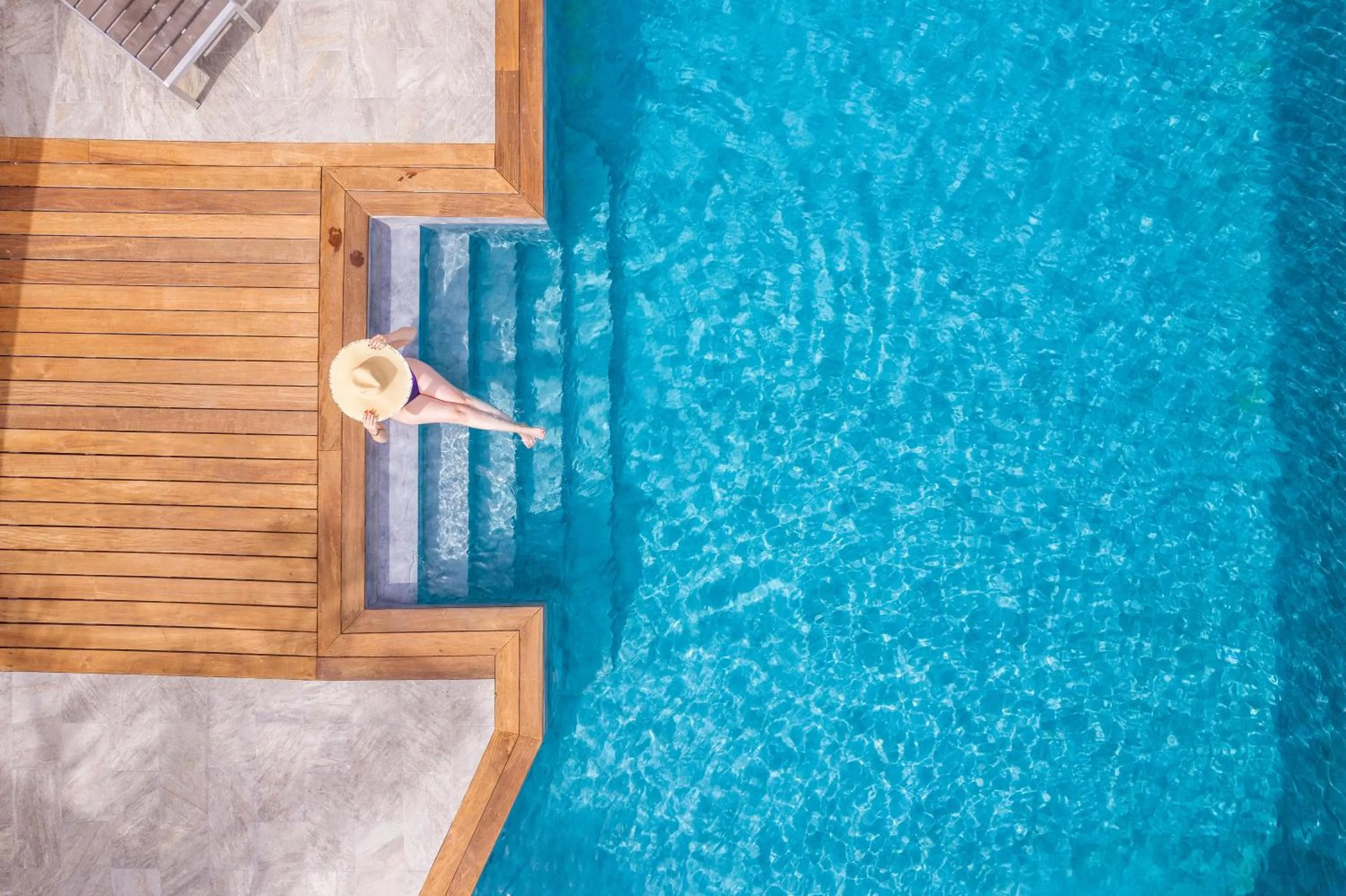 Swimming pool in Les Alizés Résidence & Spa