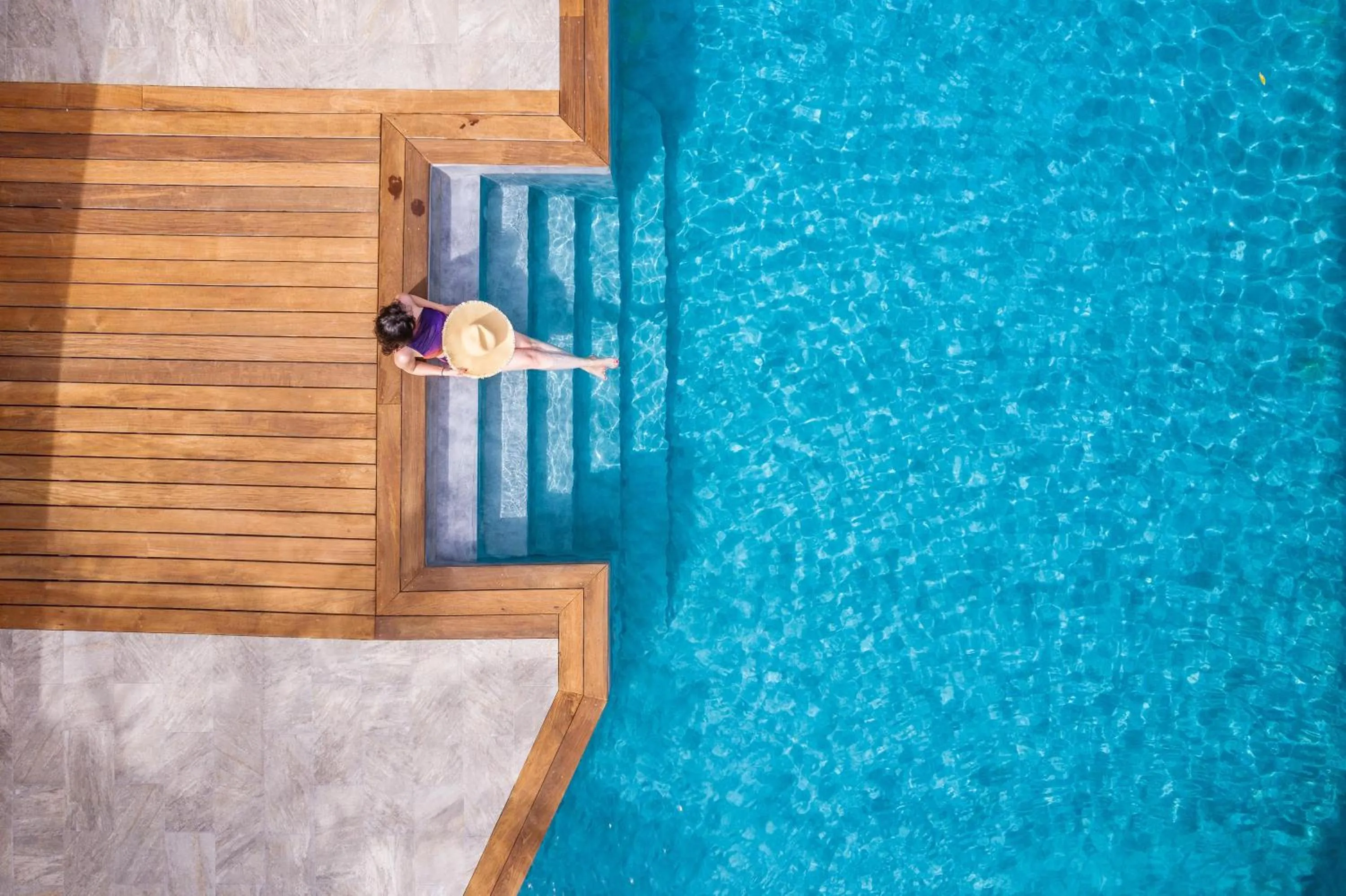 Swimming pool in Les Alizés Résidence & Spa
