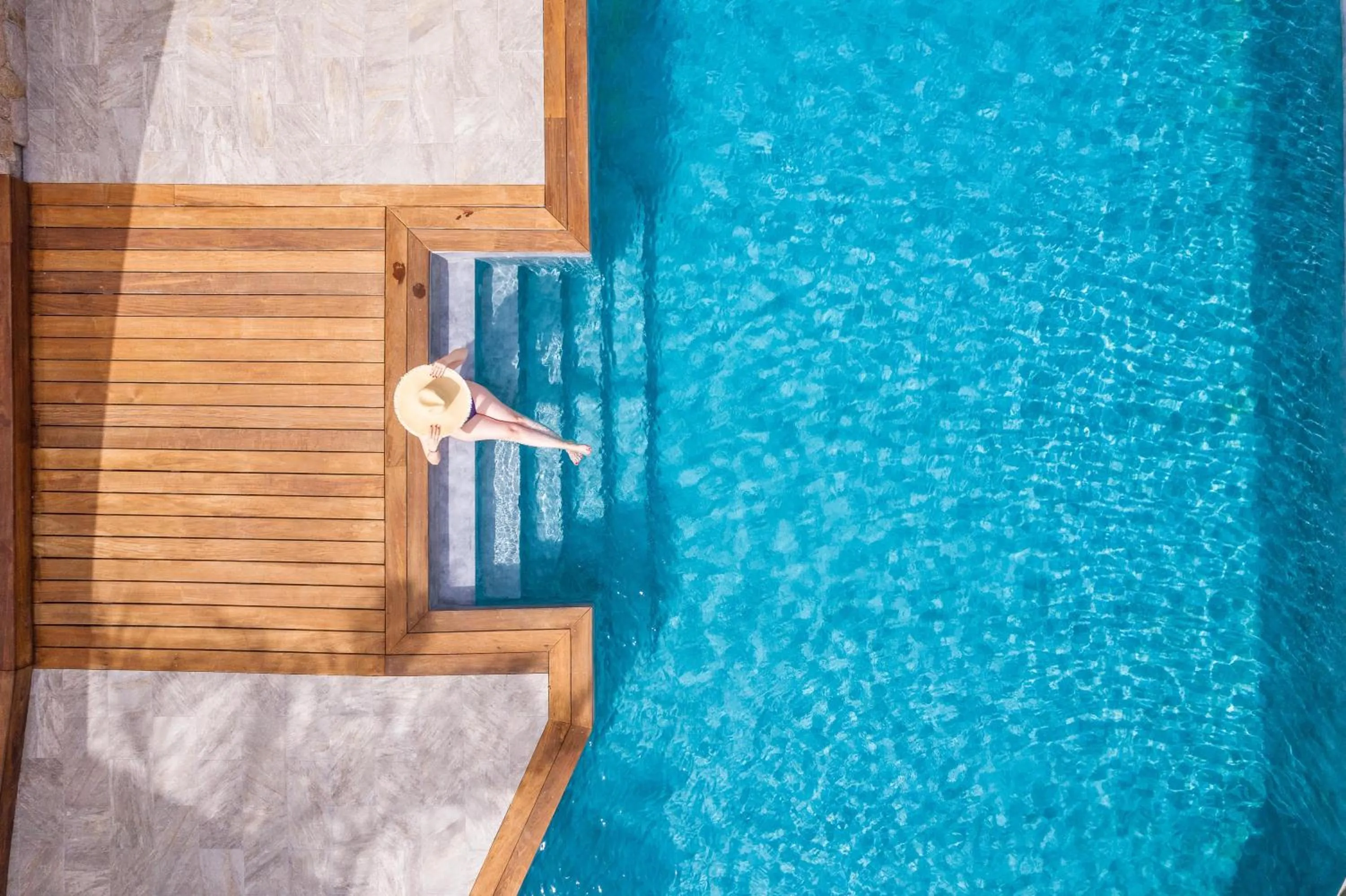 Swimming pool in Les Alizés Résidence & Spa