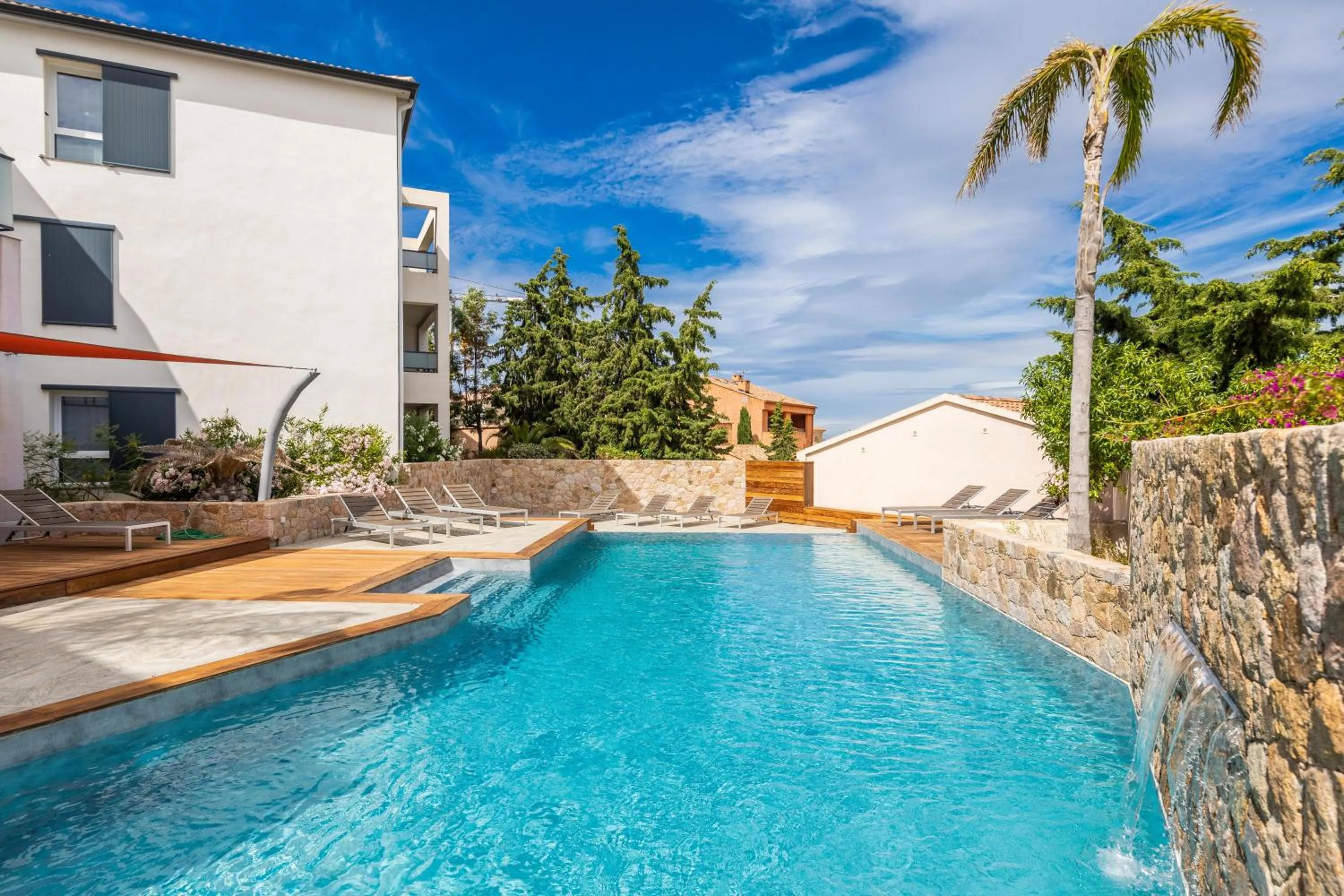 Swimming pool in Les Alizés Résidence & Spa