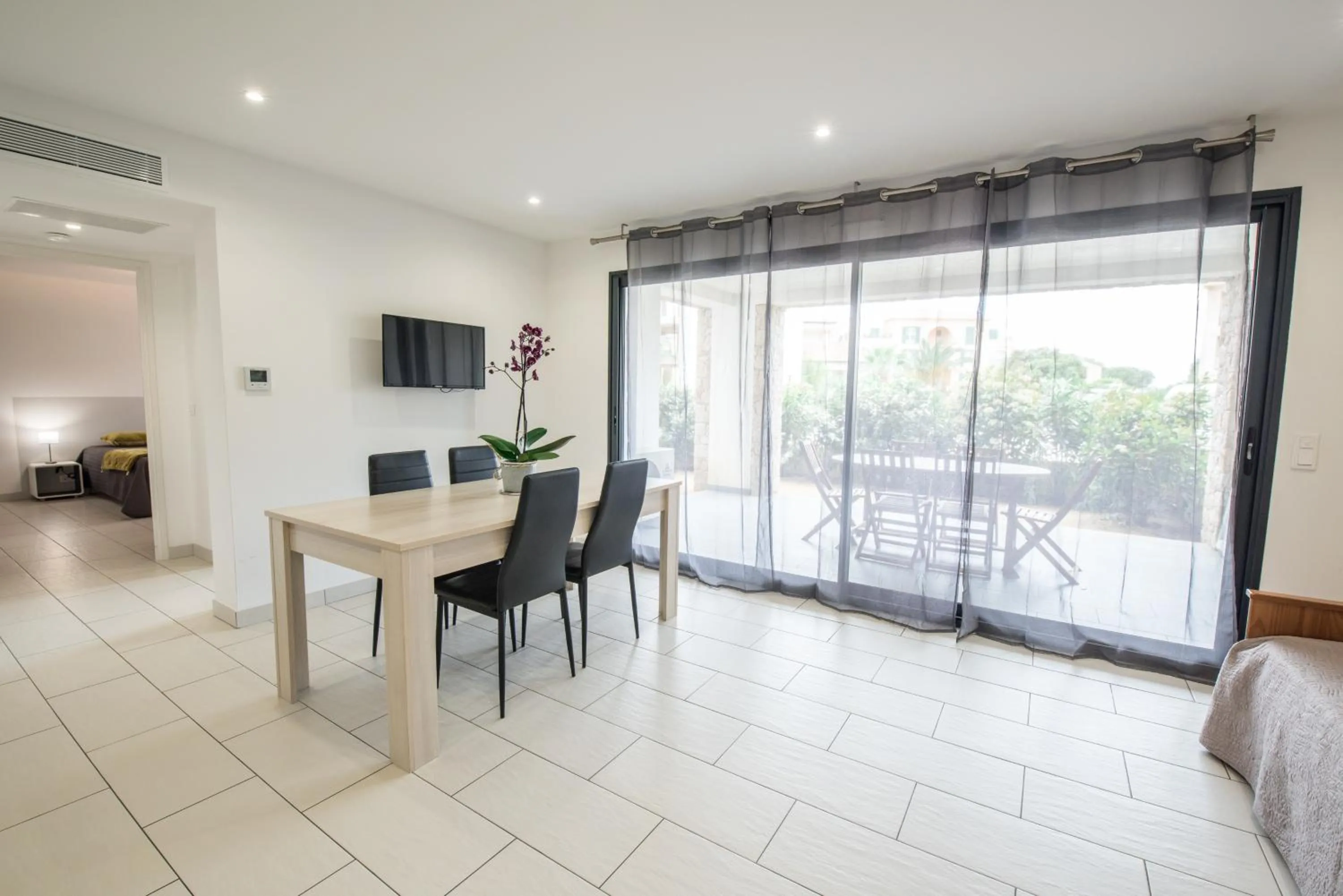 Bed in Les Alizés Résidence & Spa