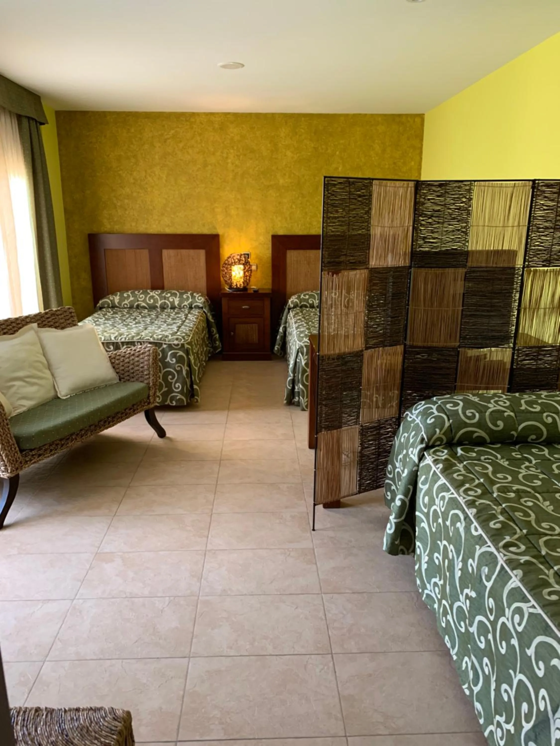 Bed in Hotel Restaurant Cal Petit