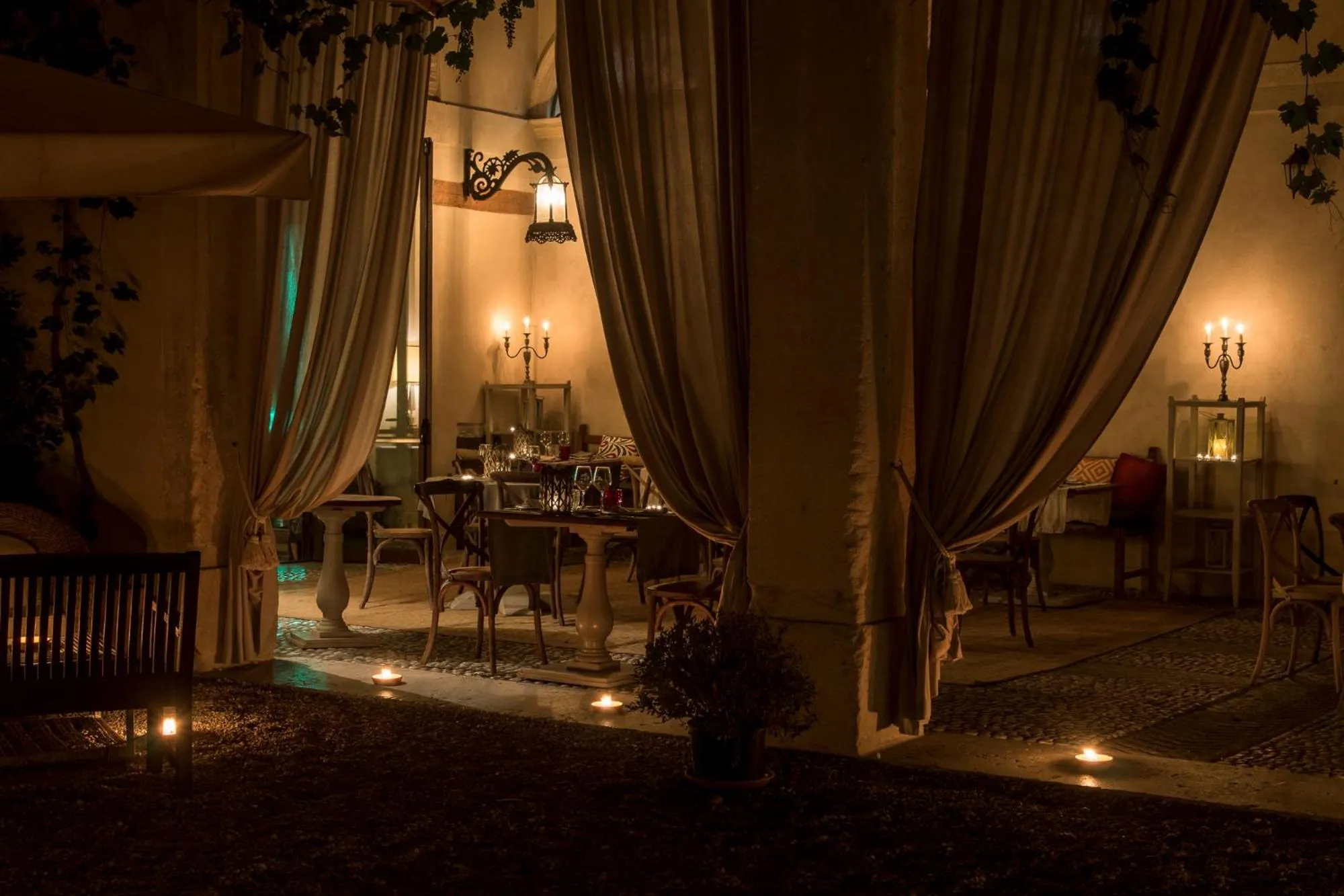 Patio in La Barchessa di Villa Pisani