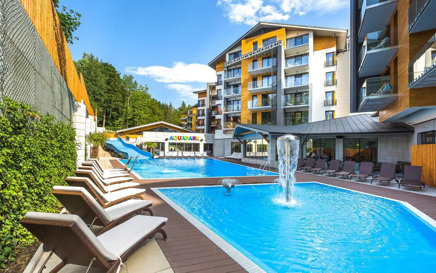 Aqua park in Blue Mountain Resort