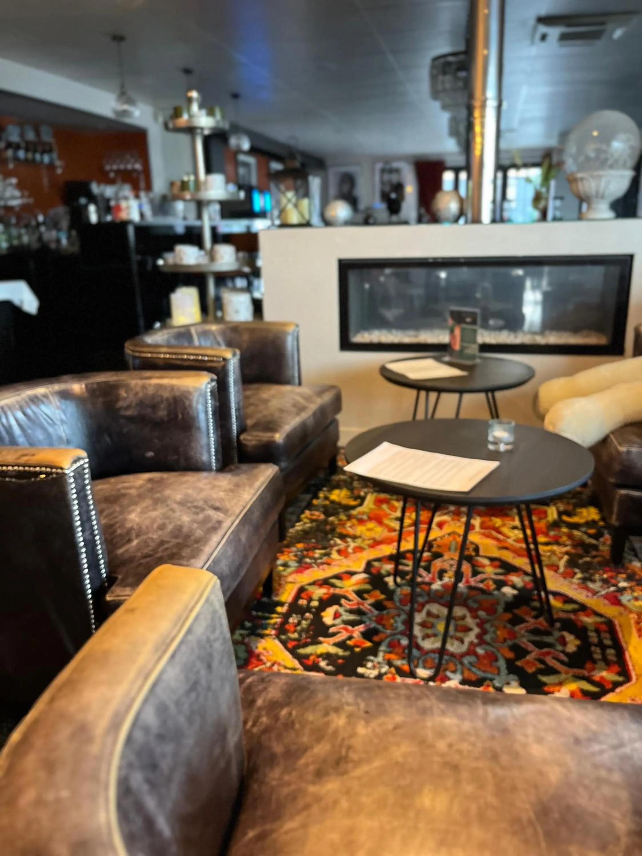 Living room in Hotel Acadie Eragny