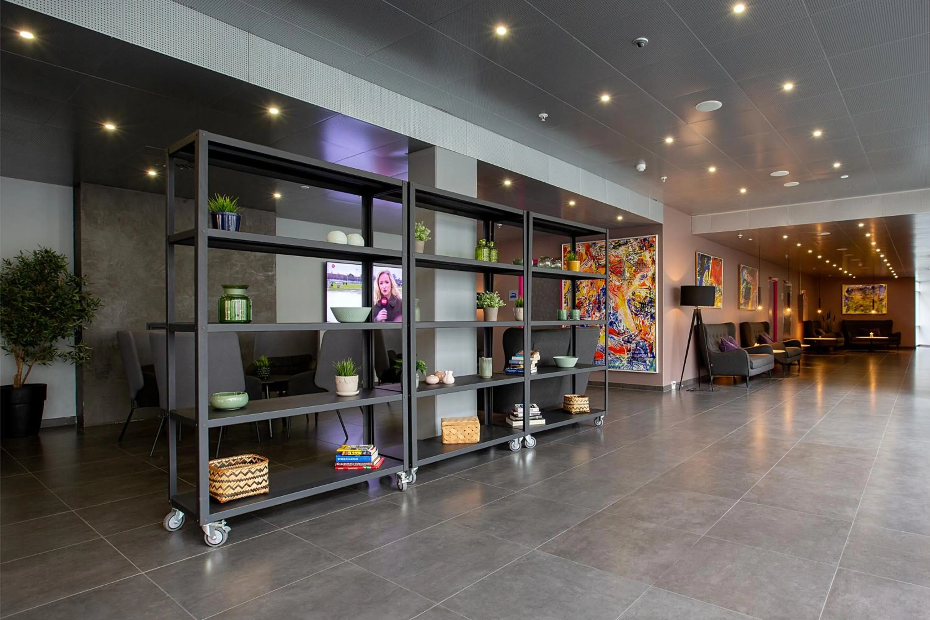 Communal lounge/ TV room in Cabinn Aarhus