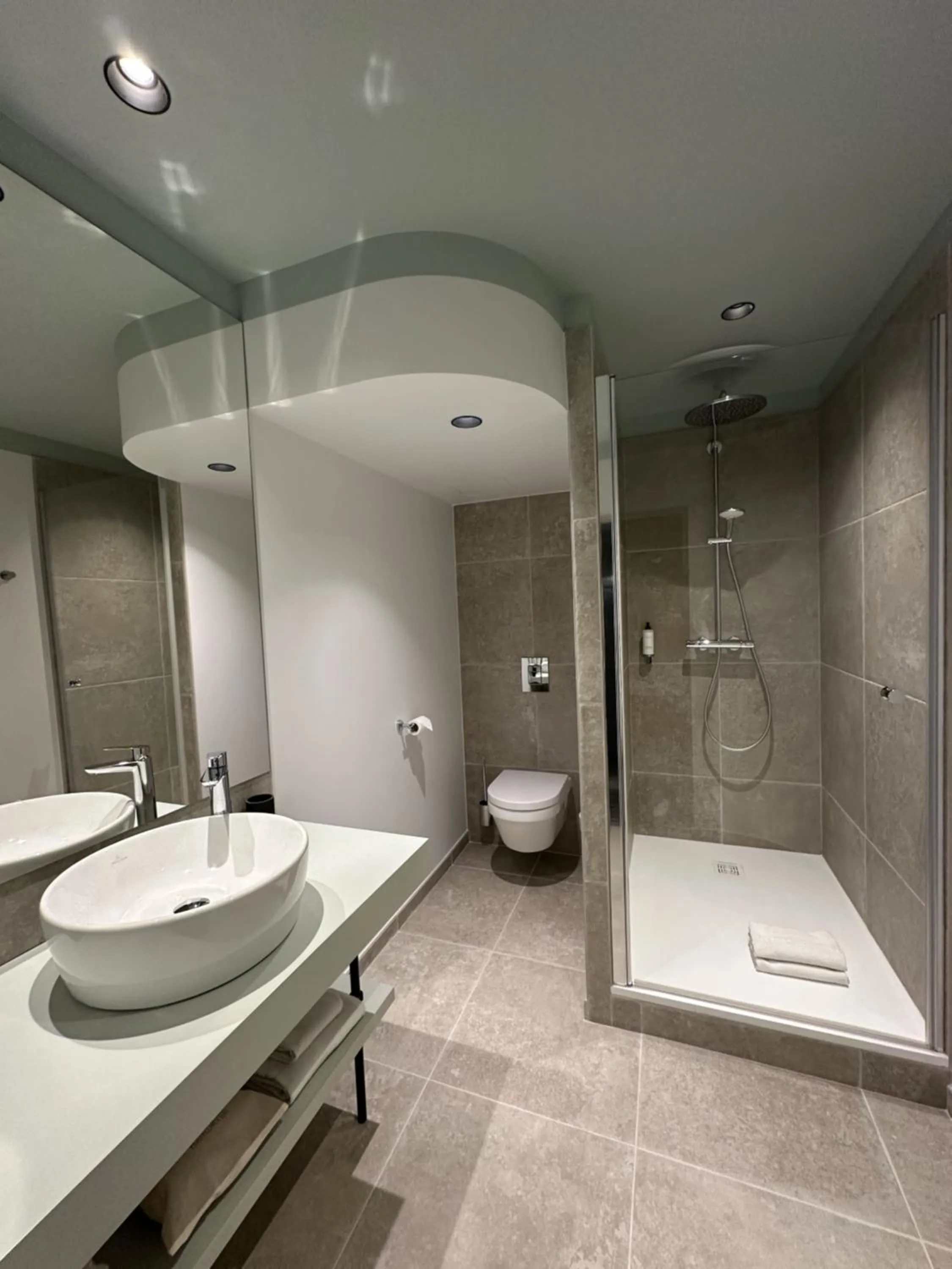 Shower in Logis Hotel Darcy Dijon Centre