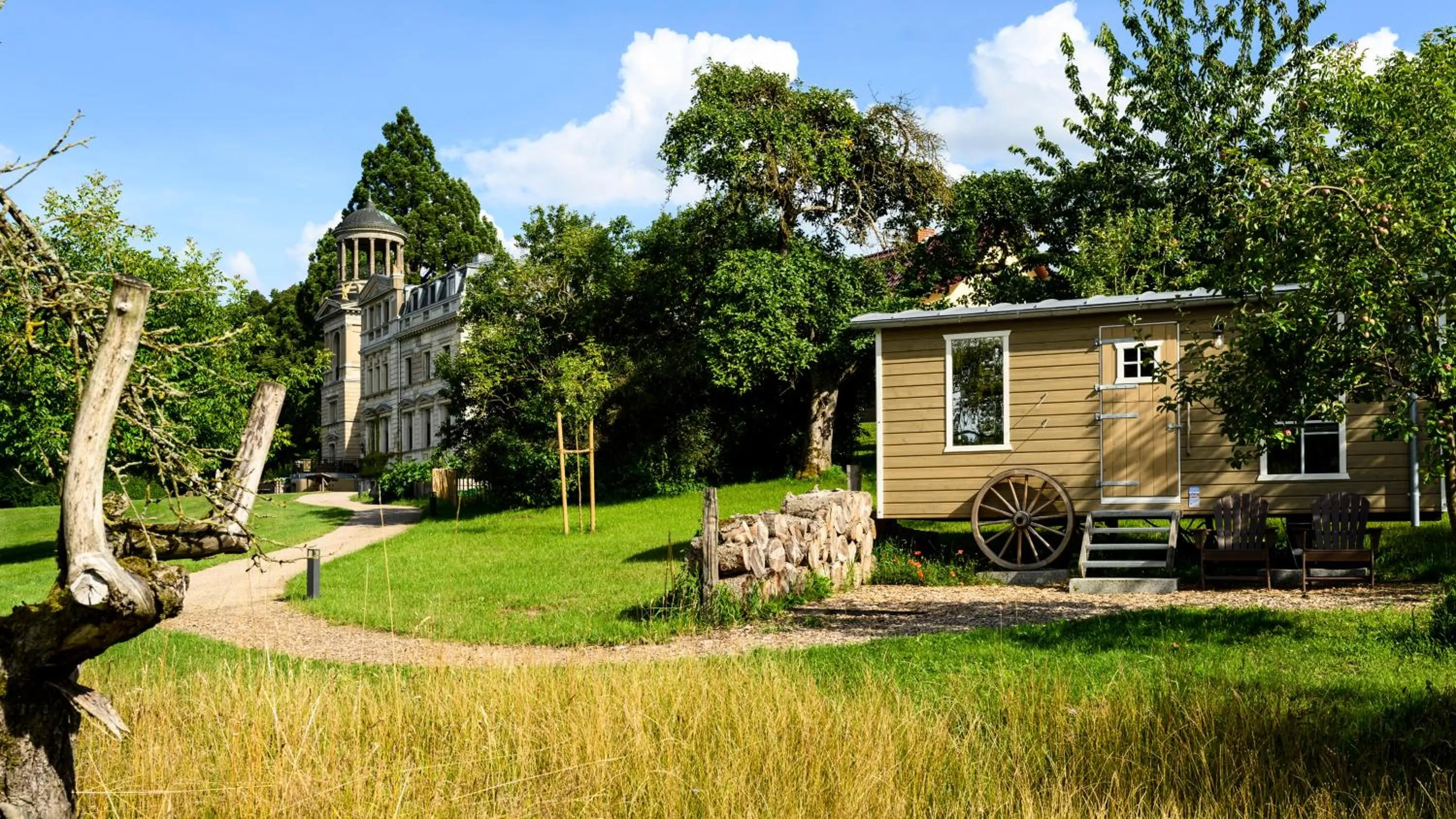 Sauna in Schloss Kaarz mit Park