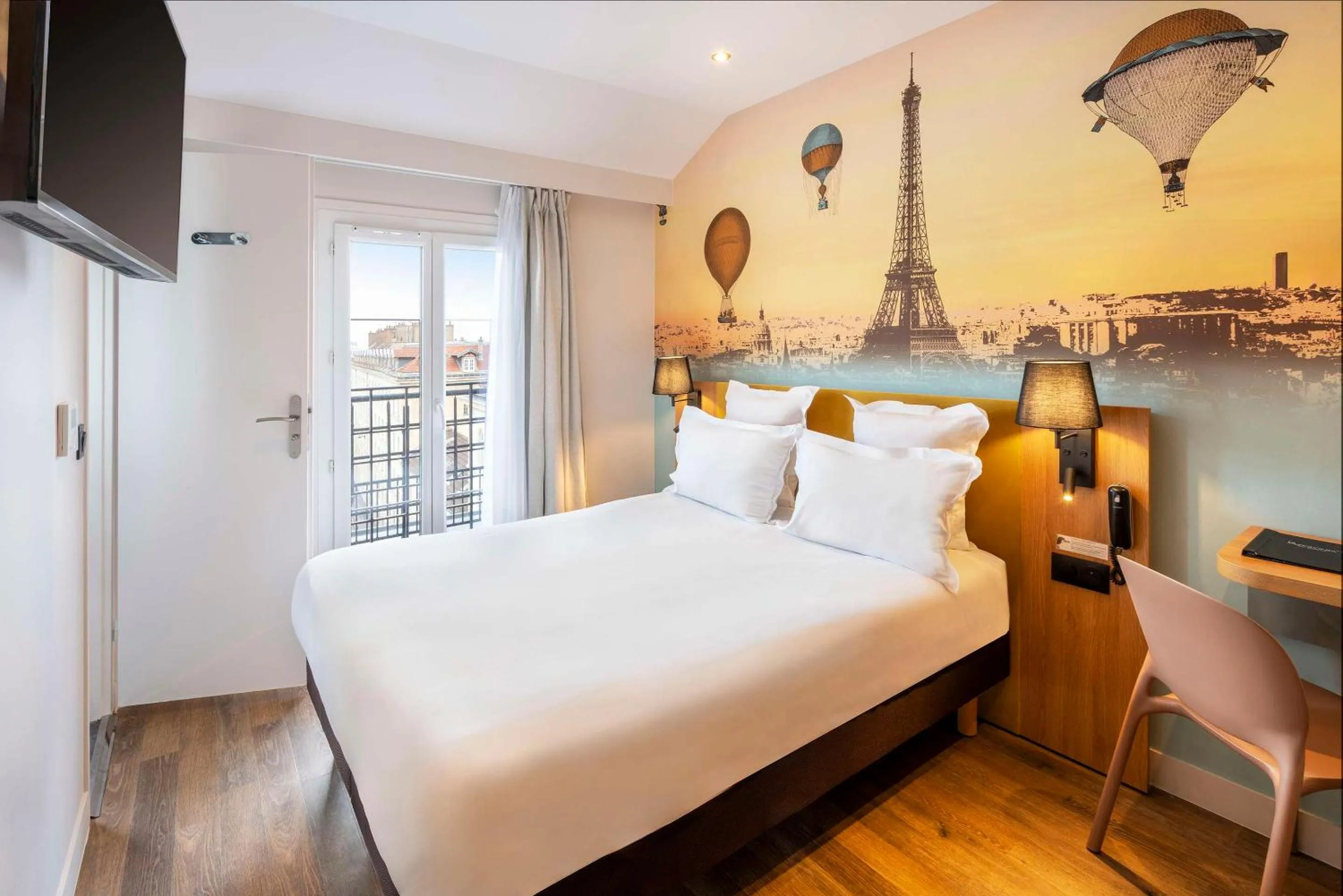 Bedroom, Bed in Hotel Apolonia Paris Mouffetard, Sure Hotel Collection by Best Western