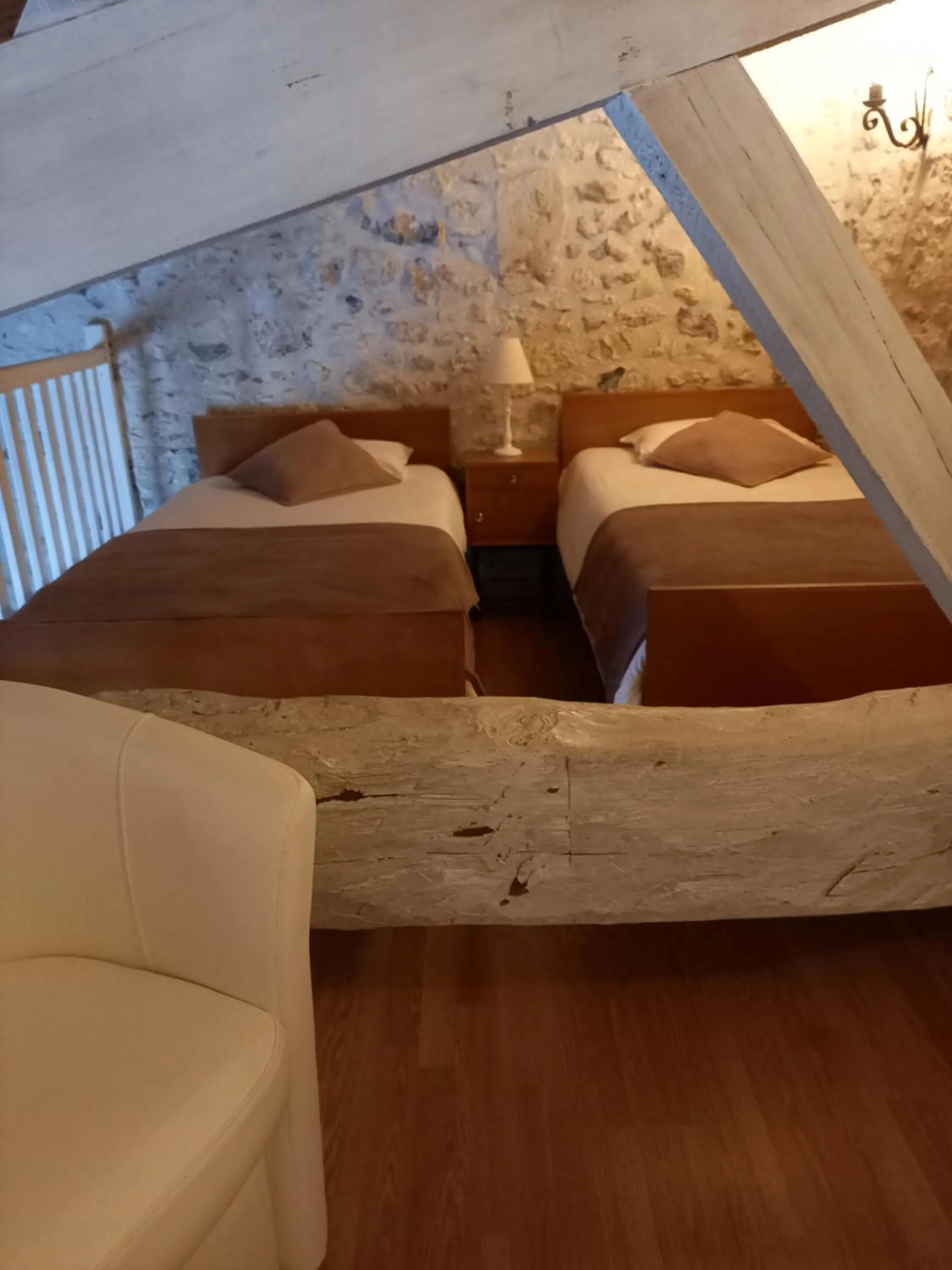 Living room, Bed in La charentaise ch d'hôtes ,Studio