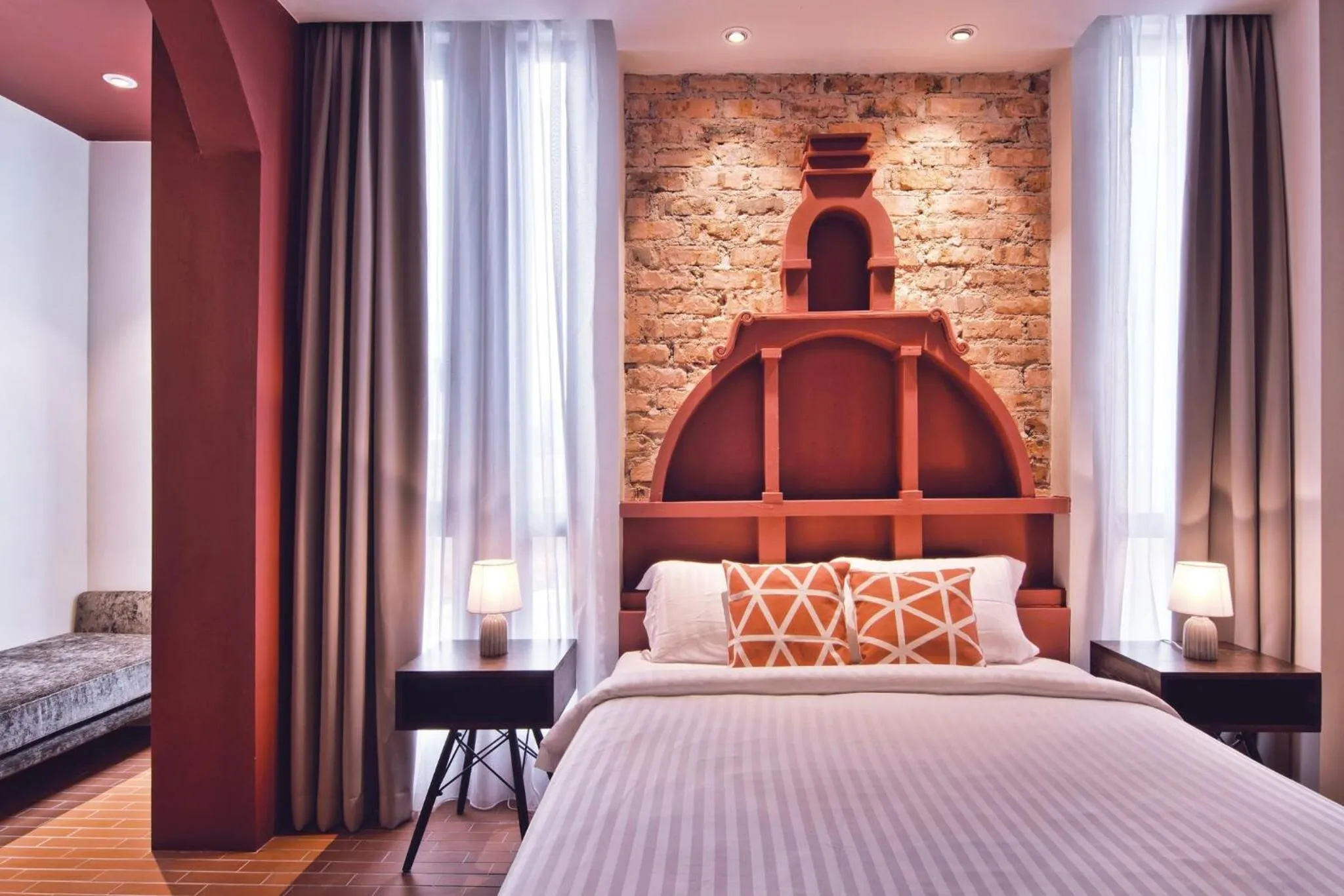 Bed in Timez Hotel Melaka