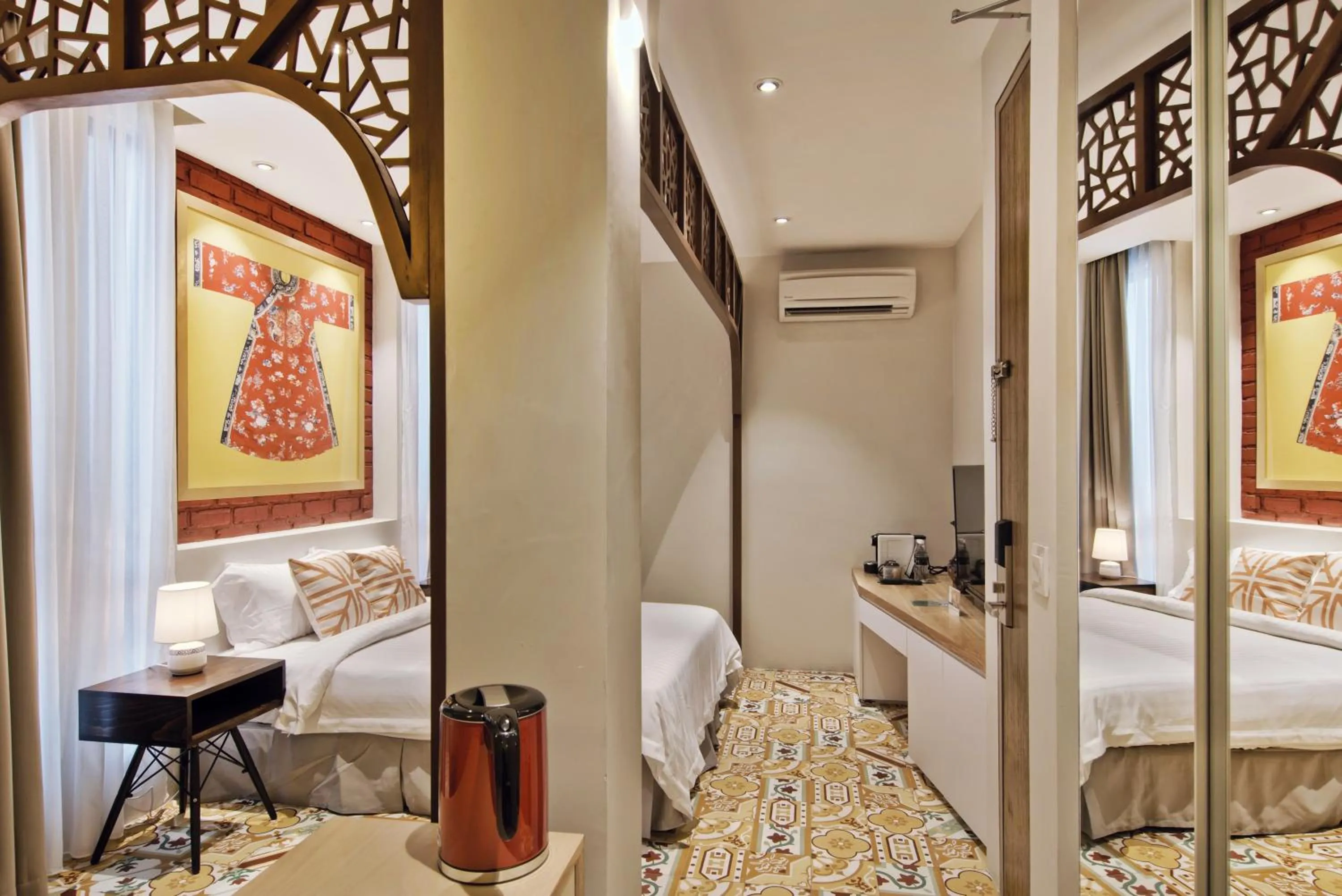 Bed in Timez Hotel Melaka