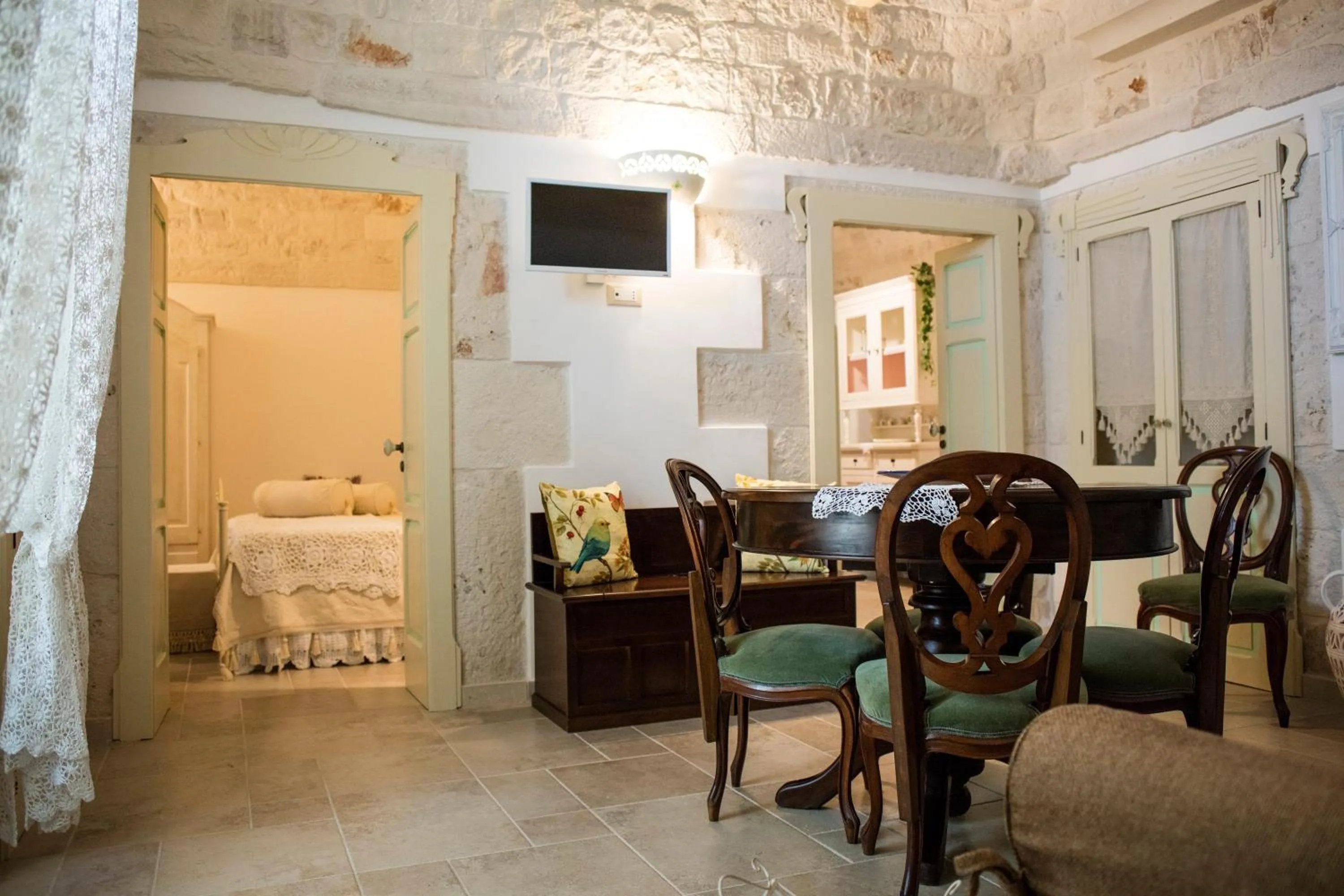 Living room, Bed in Il Carpino