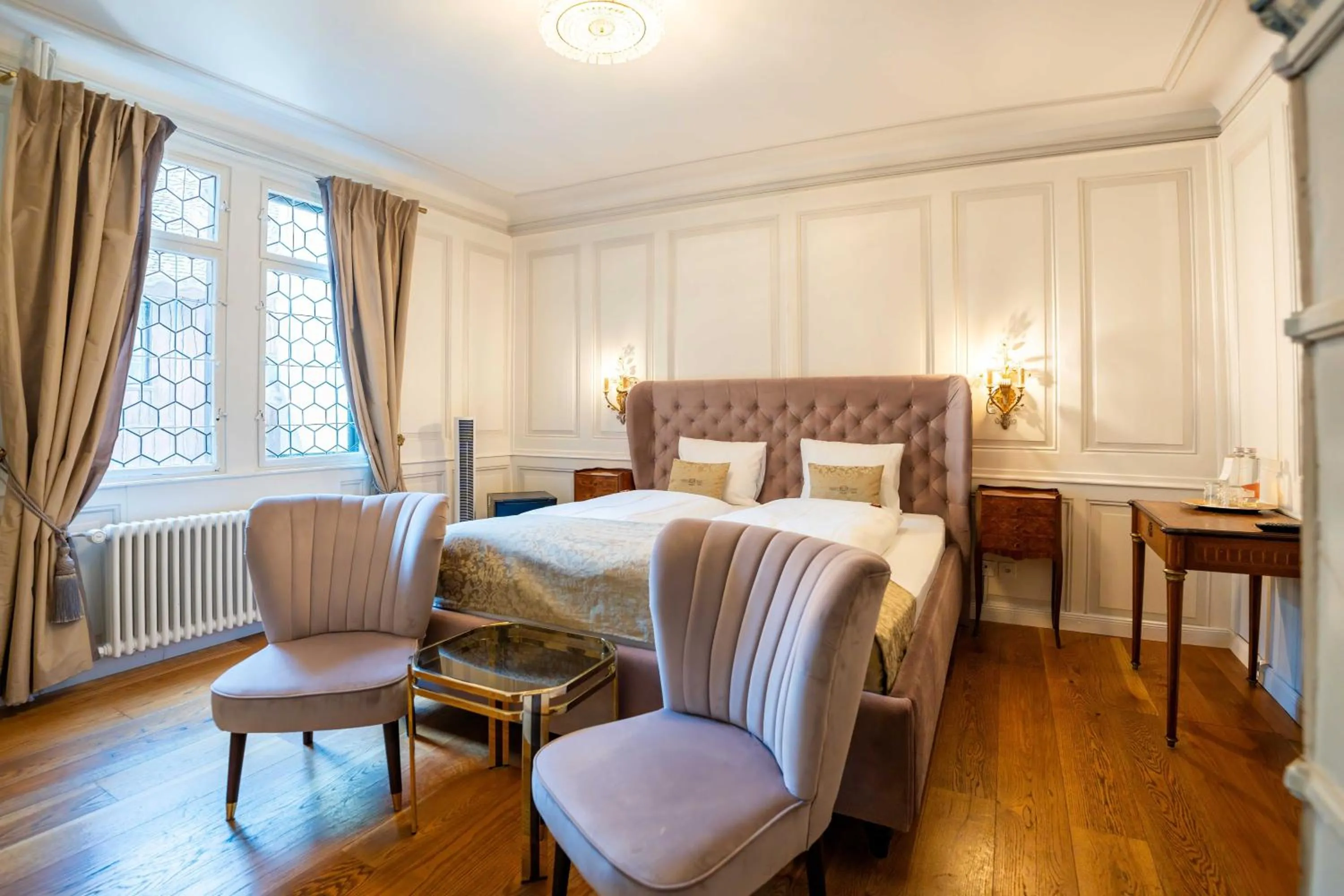 Patio, Bed in Hotel Porto Sofie Gottlieben