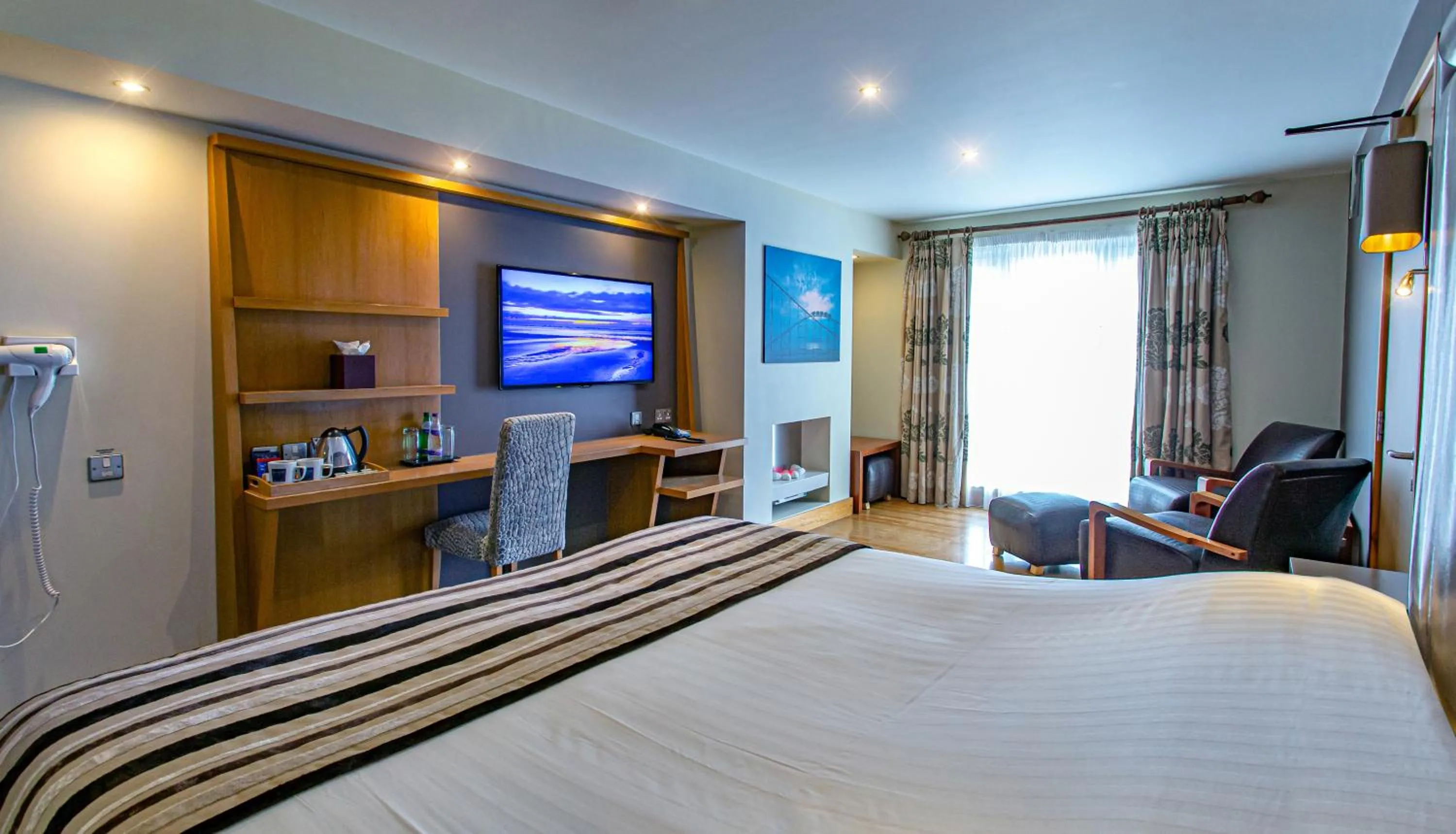 Bed in The Big Blue Hotel - Blackpool Pleasure Beach