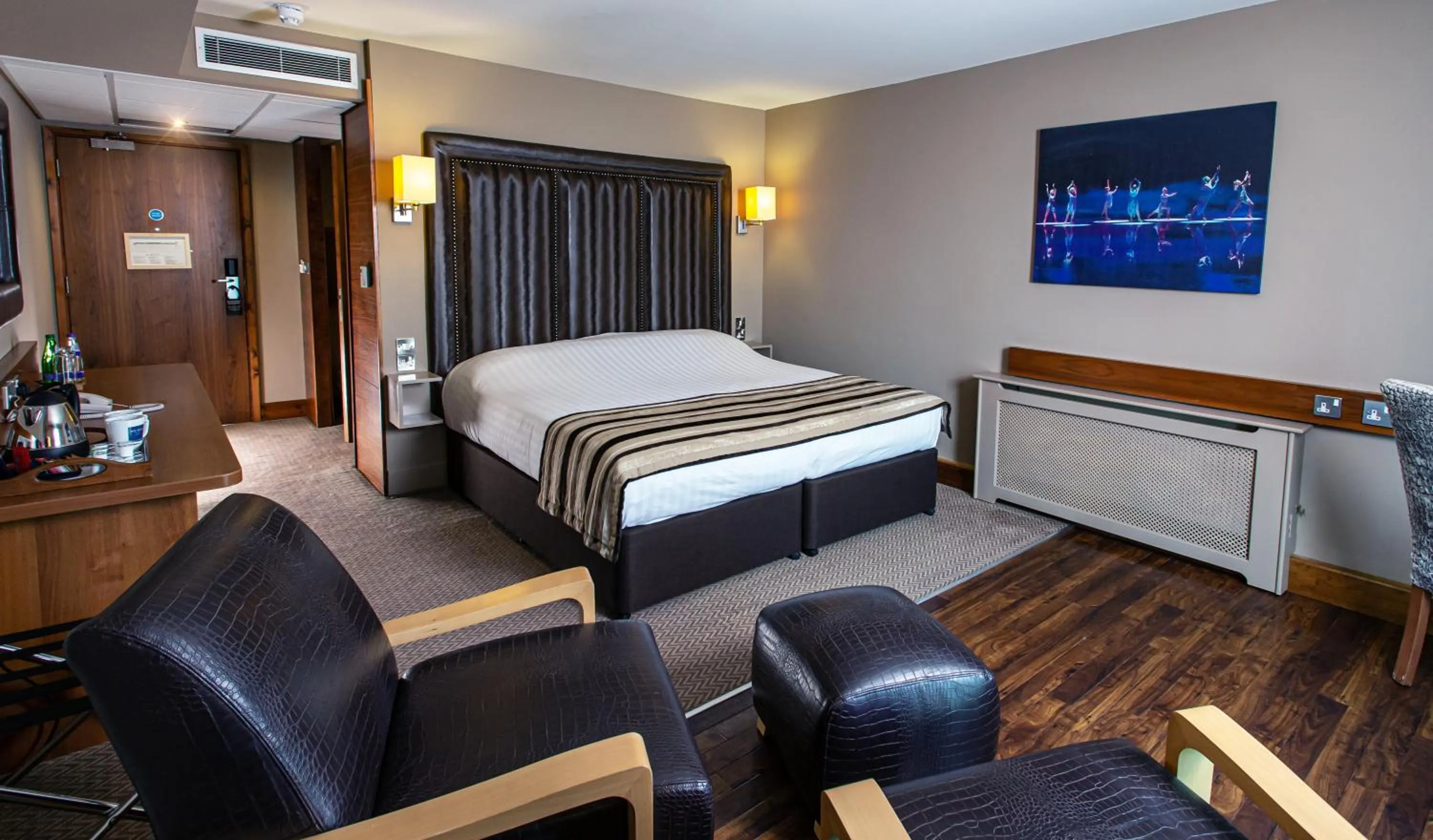 Bed in The Big Blue Hotel - Blackpool Pleasure Beach