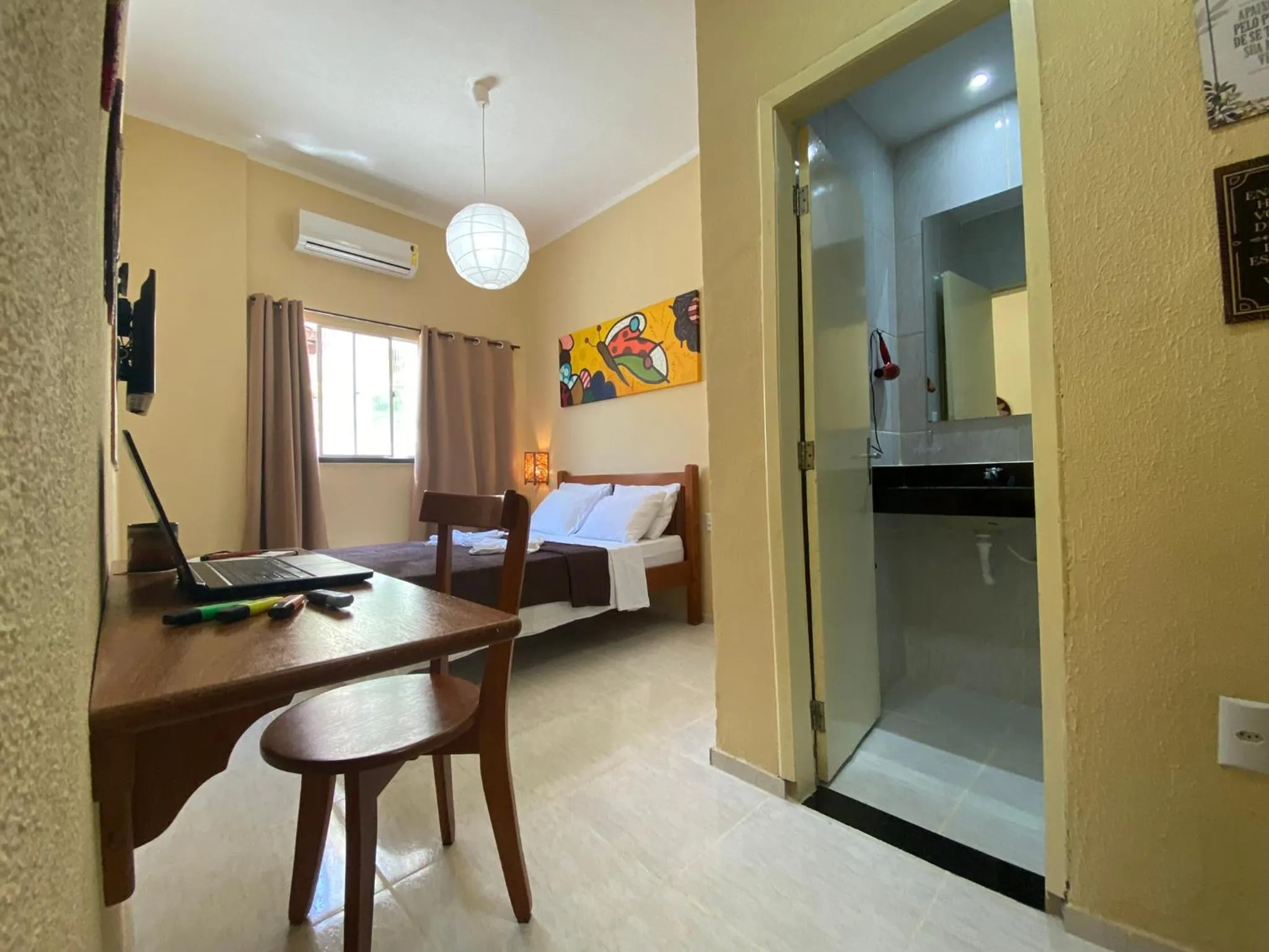 Bed in Refúgio Pousada Fortaleza