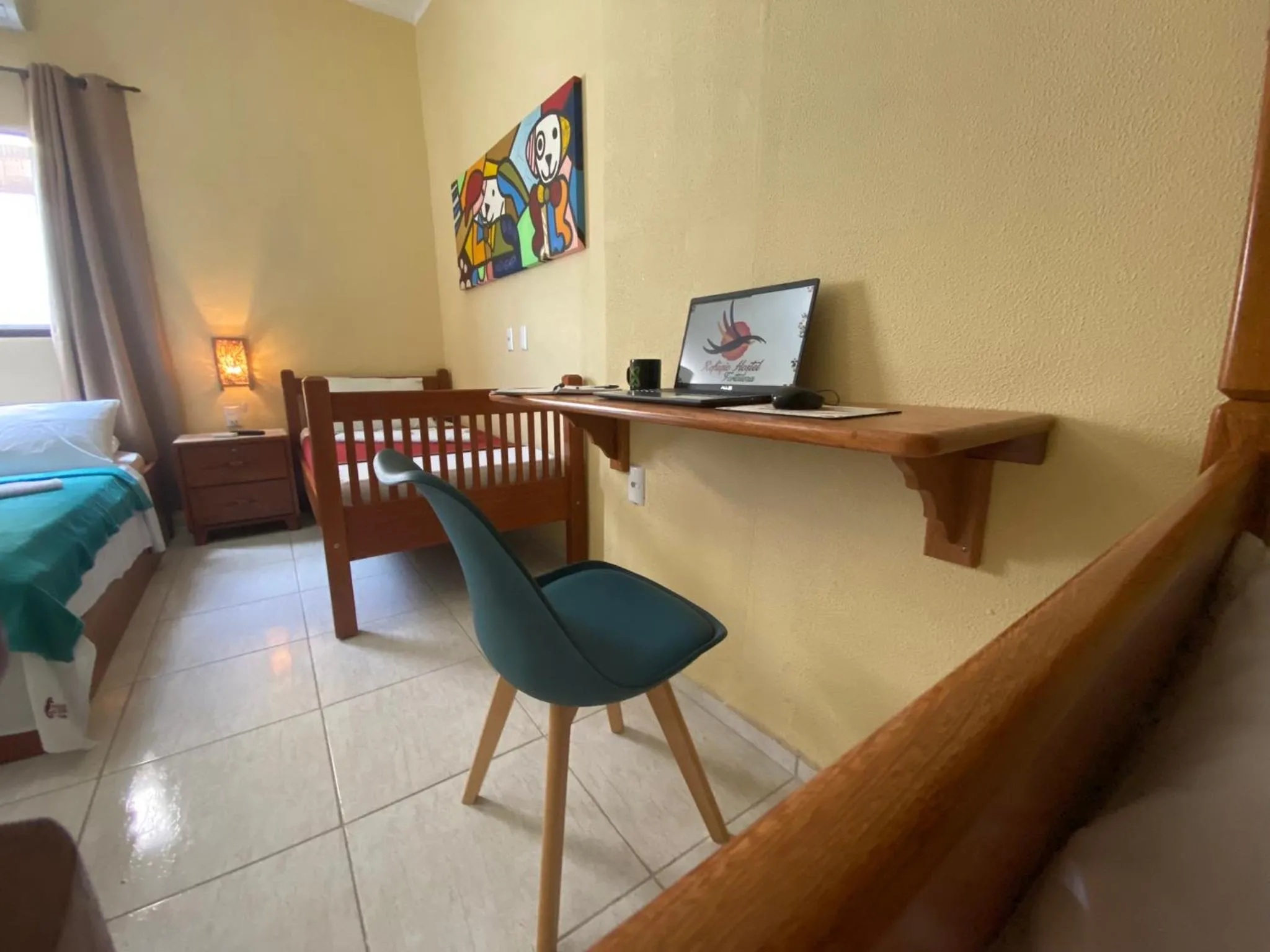 Bed in Refúgio Pousada Fortaleza