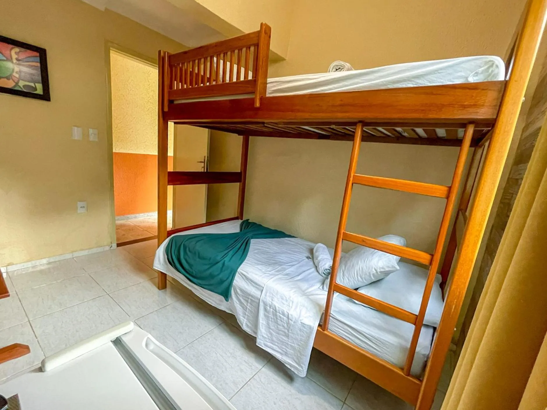 Bed in Refúgio Pousada Fortaleza