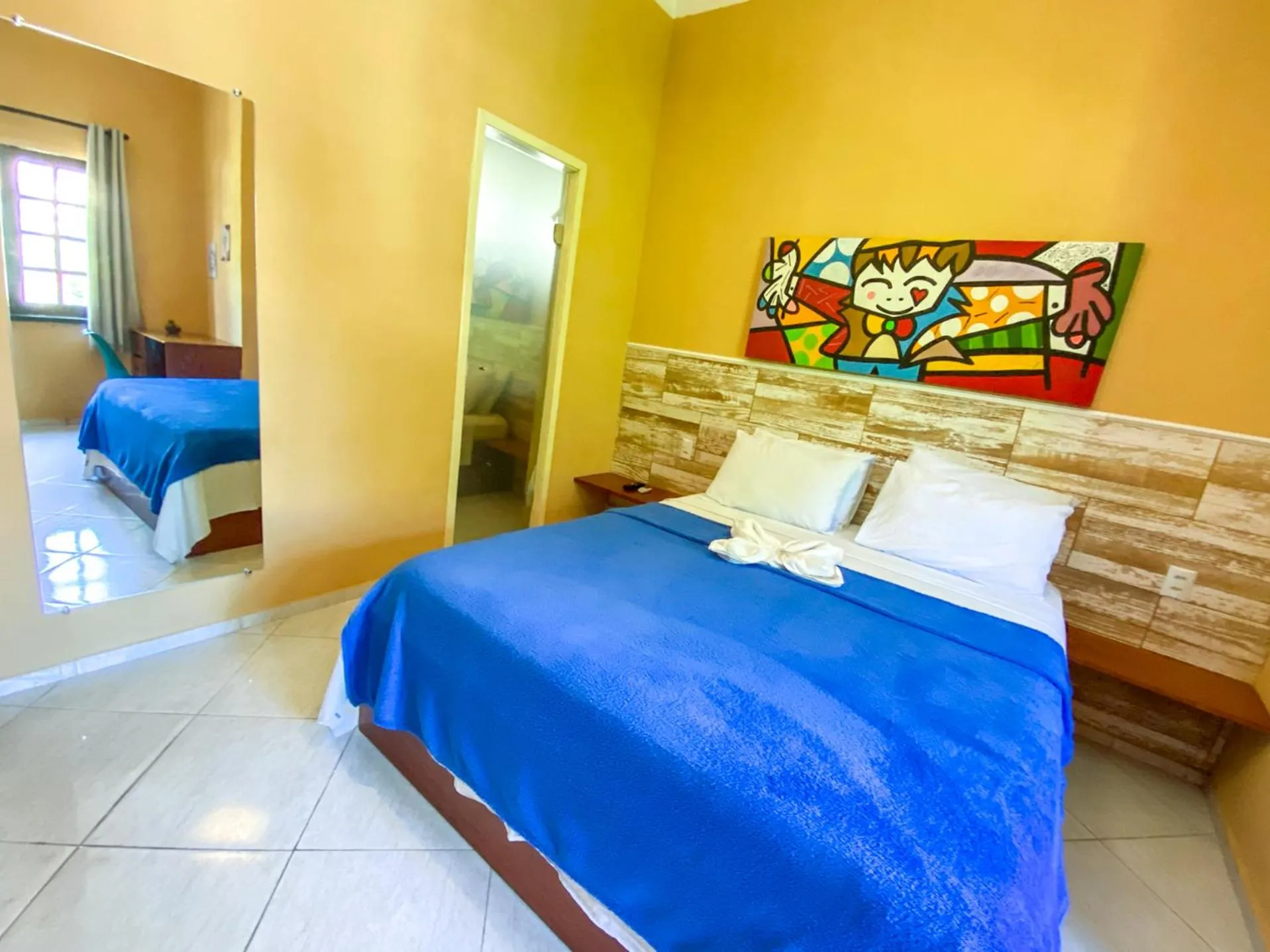 Bed in Refúgio Pousada Fortaleza