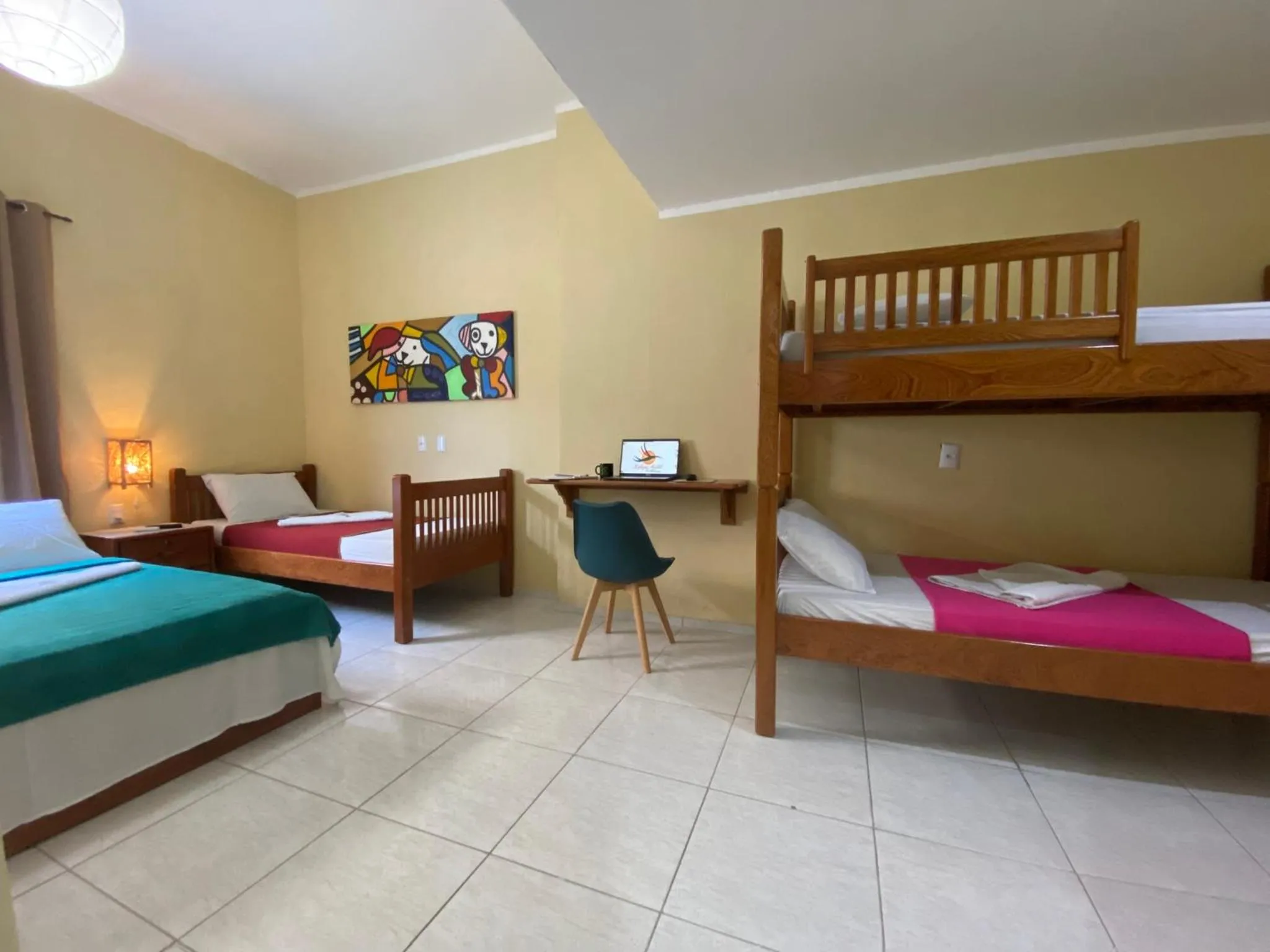 Bed in Refúgio Pousada Fortaleza