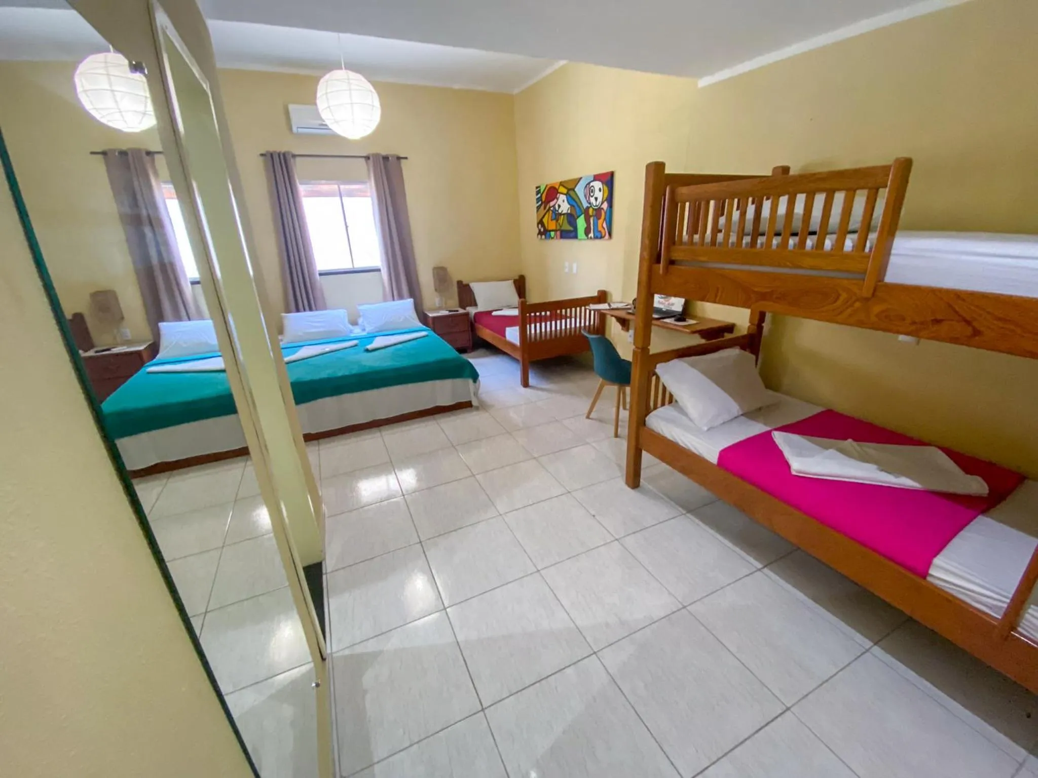 Bed in Refúgio Pousada Fortaleza