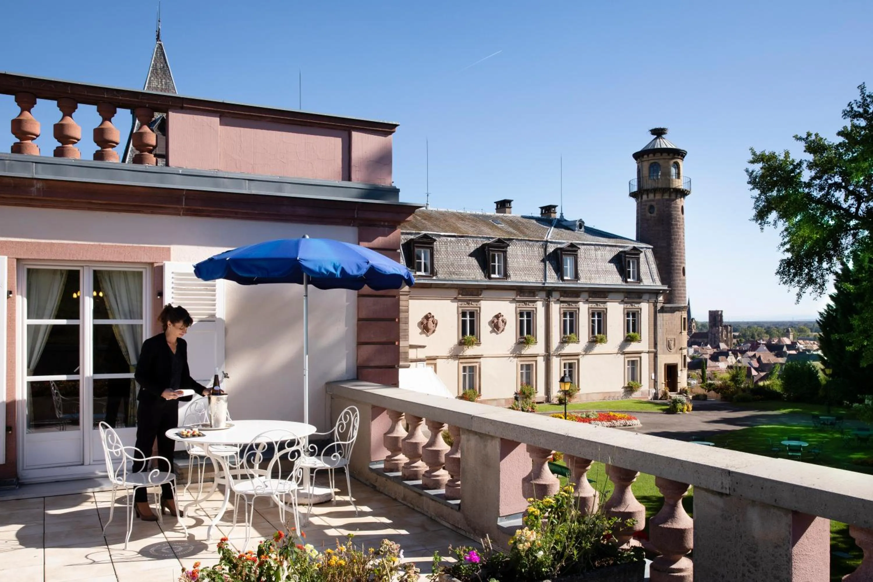 Balcony/Terrace in Château d'Isenbourg & SPA