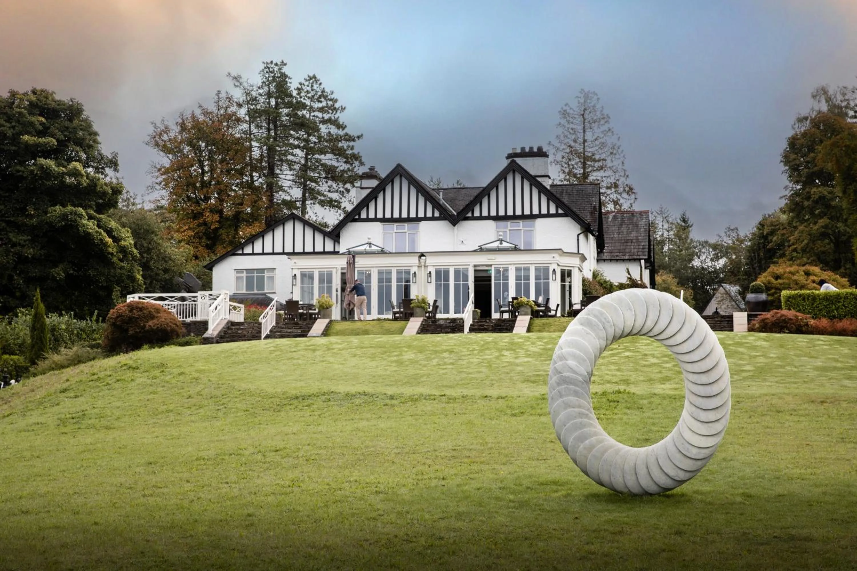 Garden in Linthwaite House Hotel