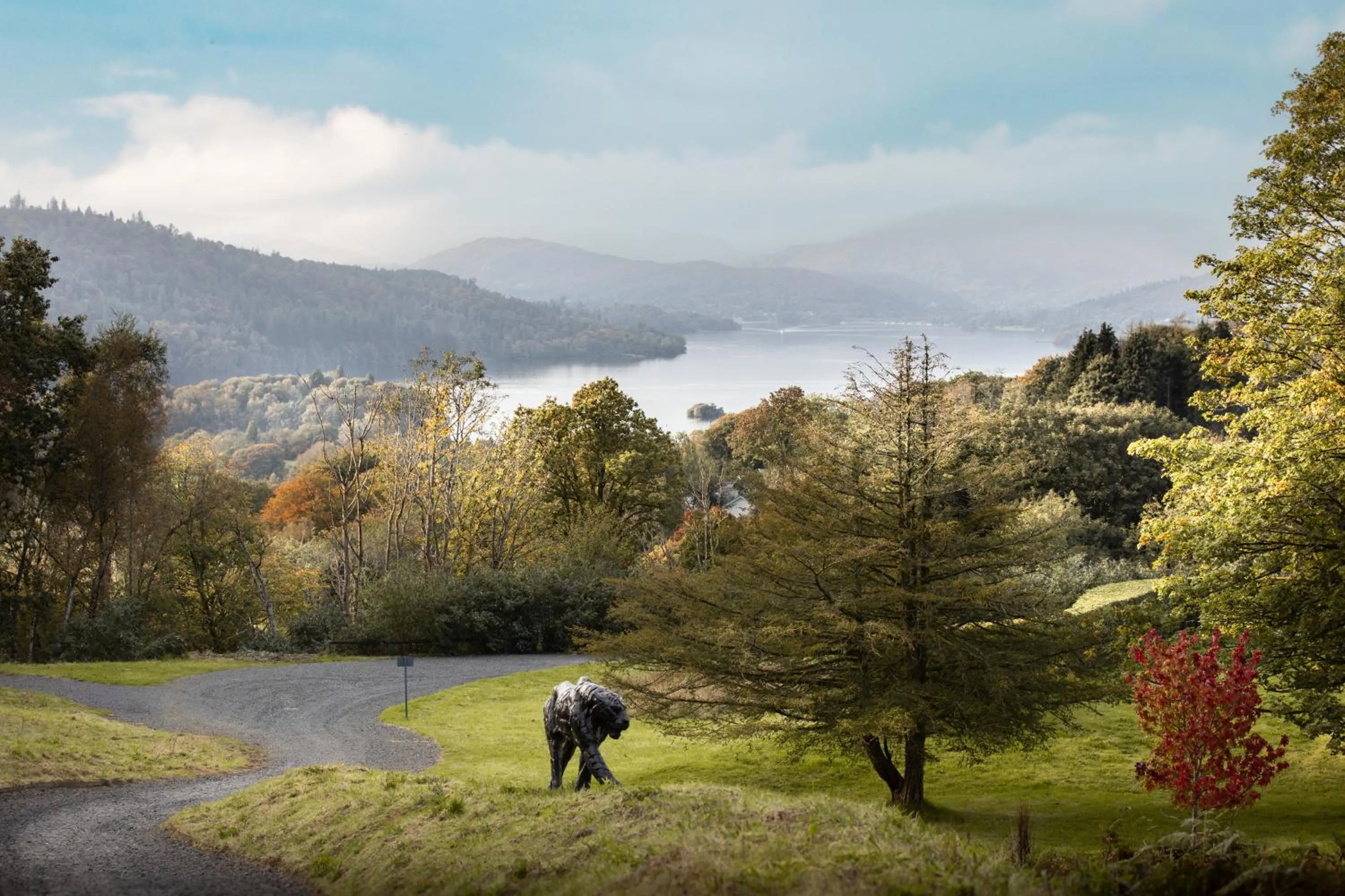 Garden in Linthwaite House Hotel