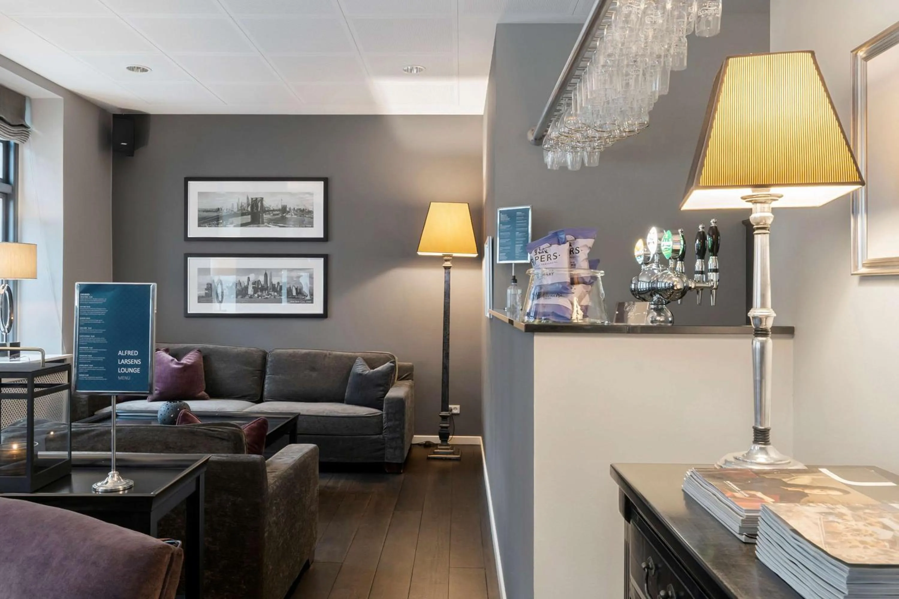 Lounge or bar in Hotel Kronjylland