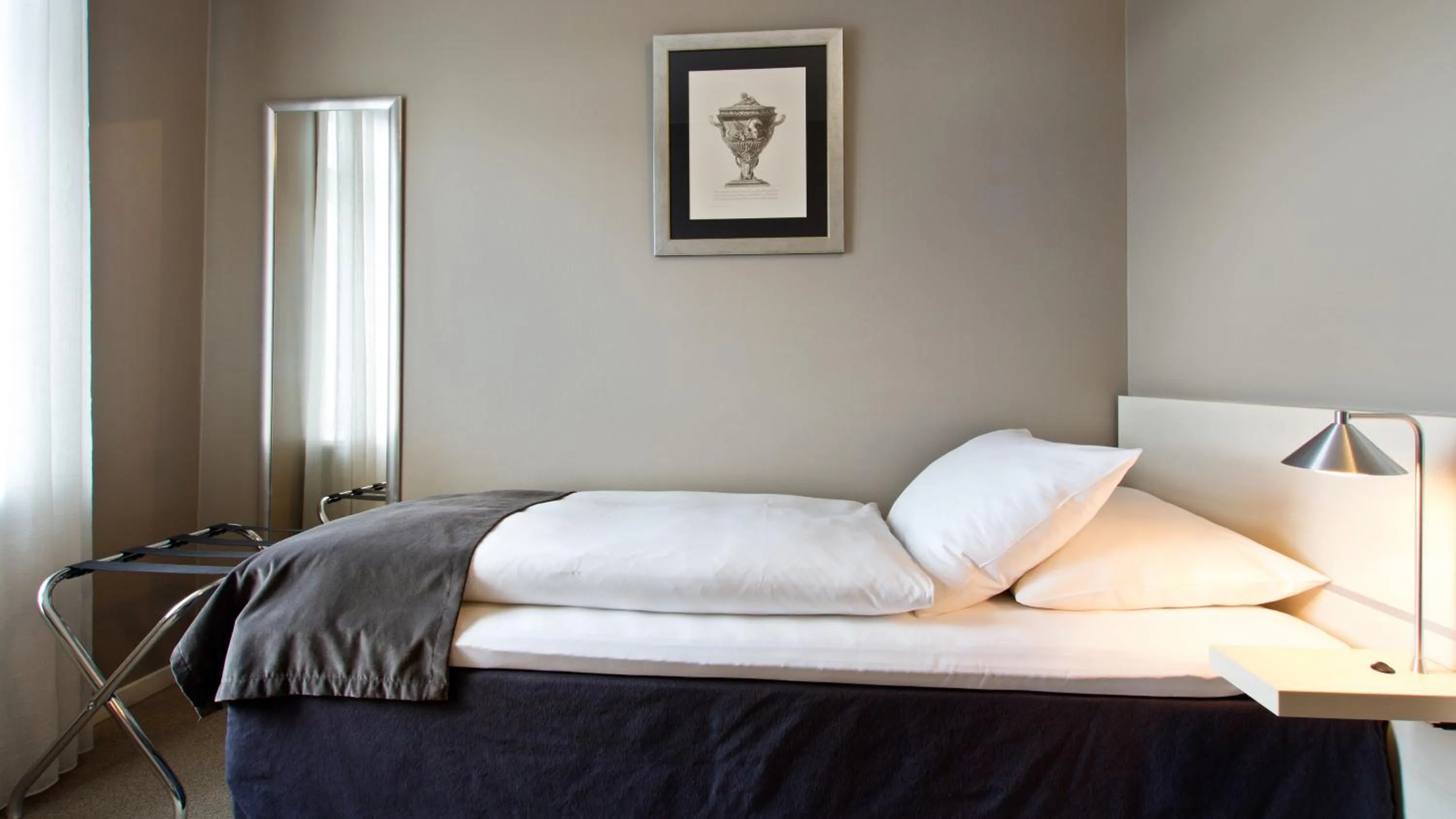 Bedroom, Bed in Hotel Kronjylland