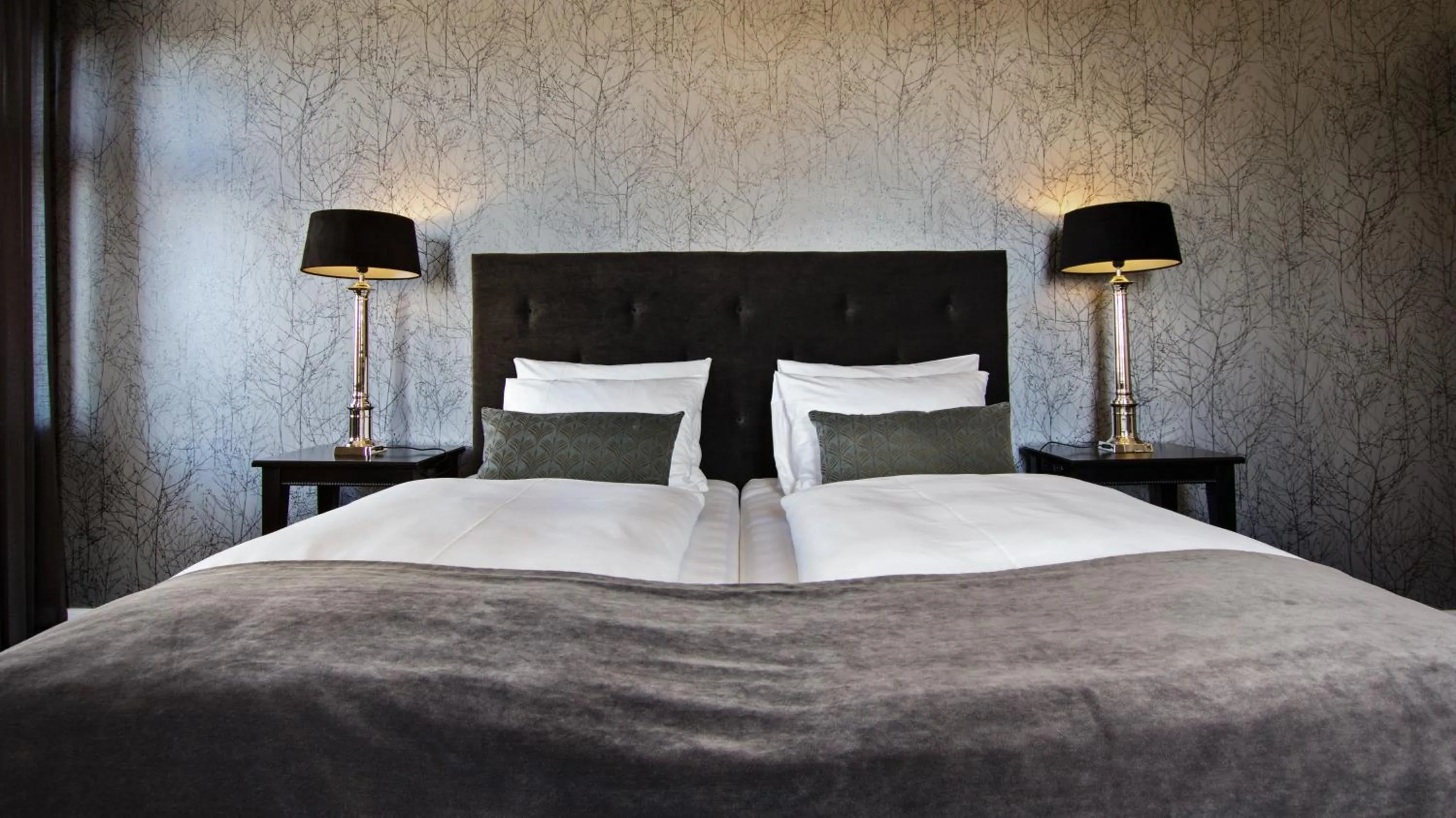 Bedroom, Bed in Hotel Kronjylland