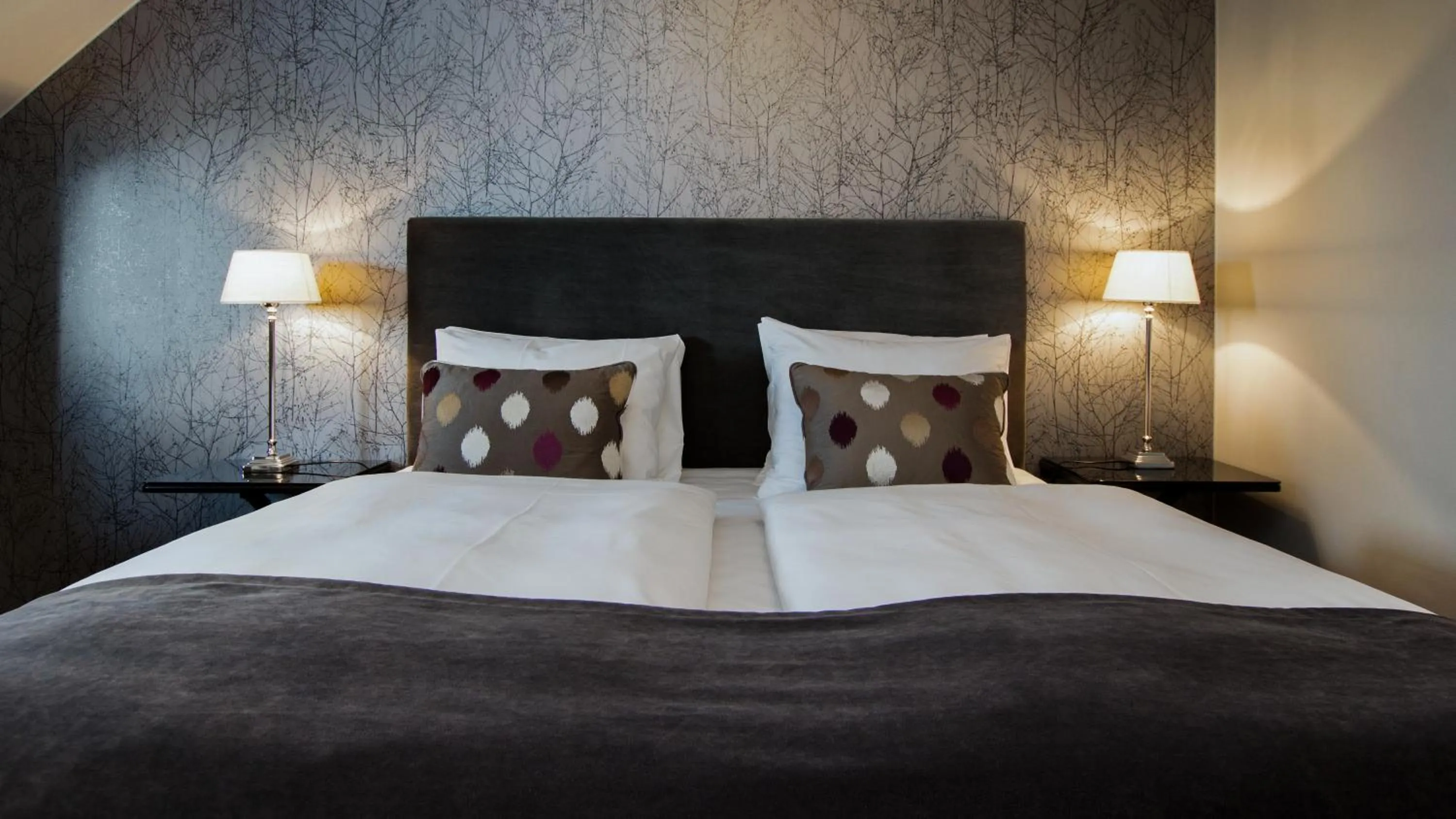 Bedroom, Bed in Hotel Kronjylland